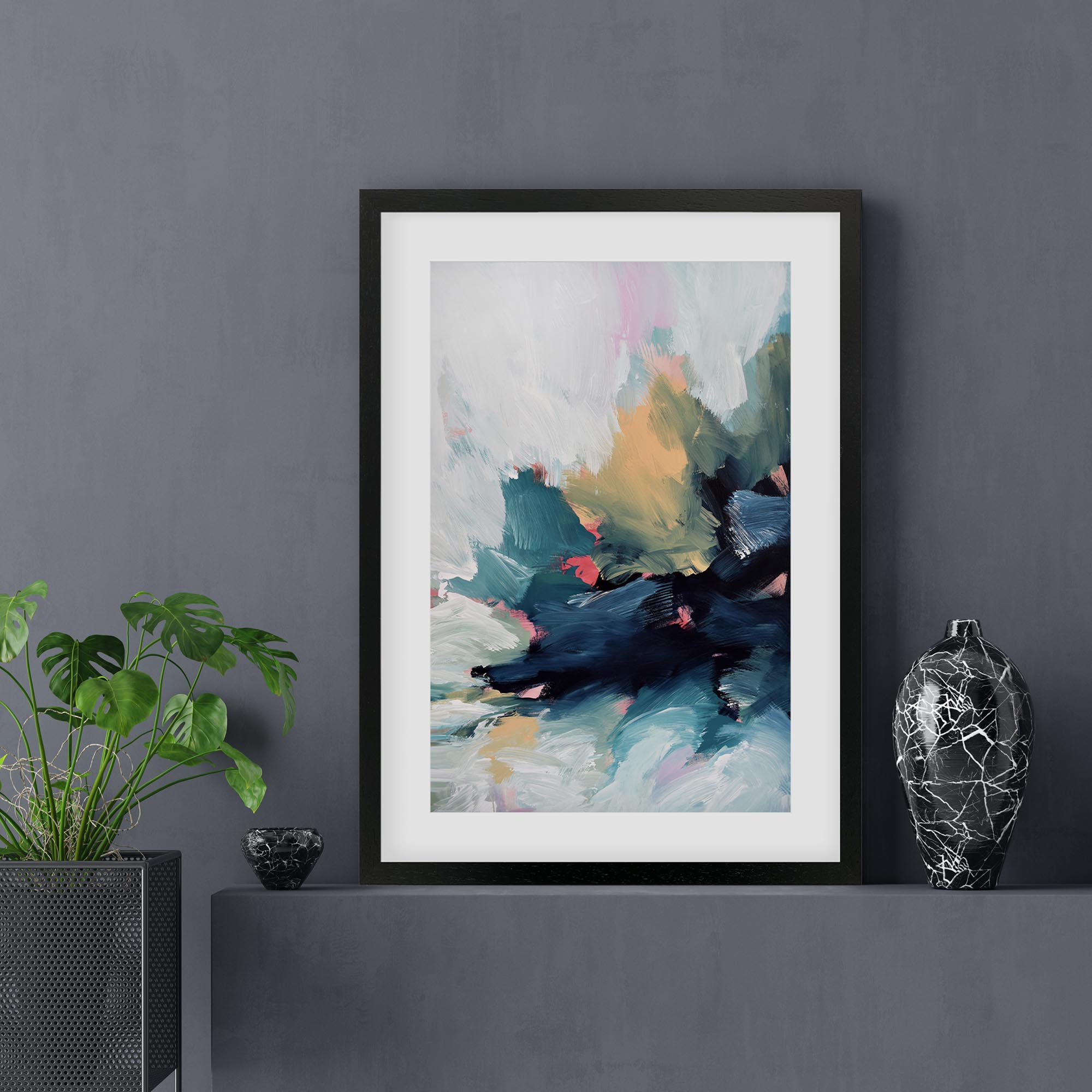 Abstract 467 Framed Art
