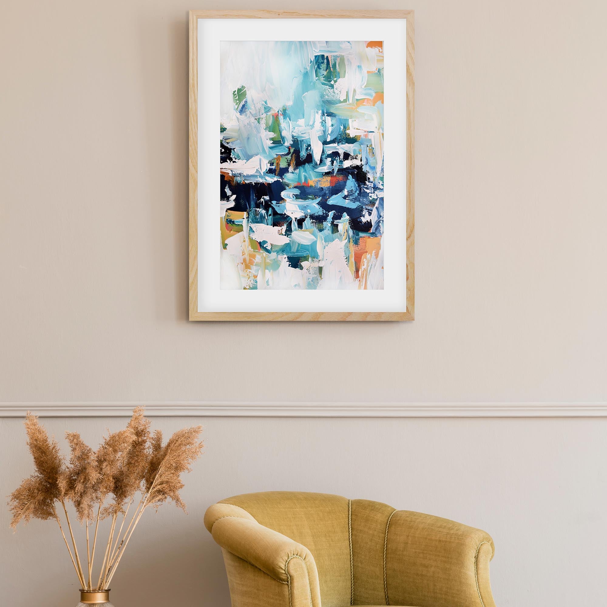 Abstract 161 Framed Art