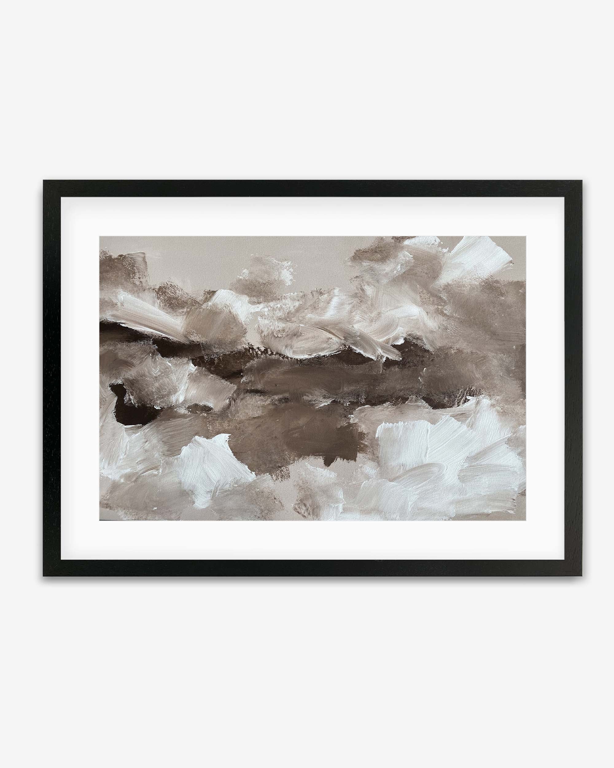 Abstract Brown Tones Framed Art