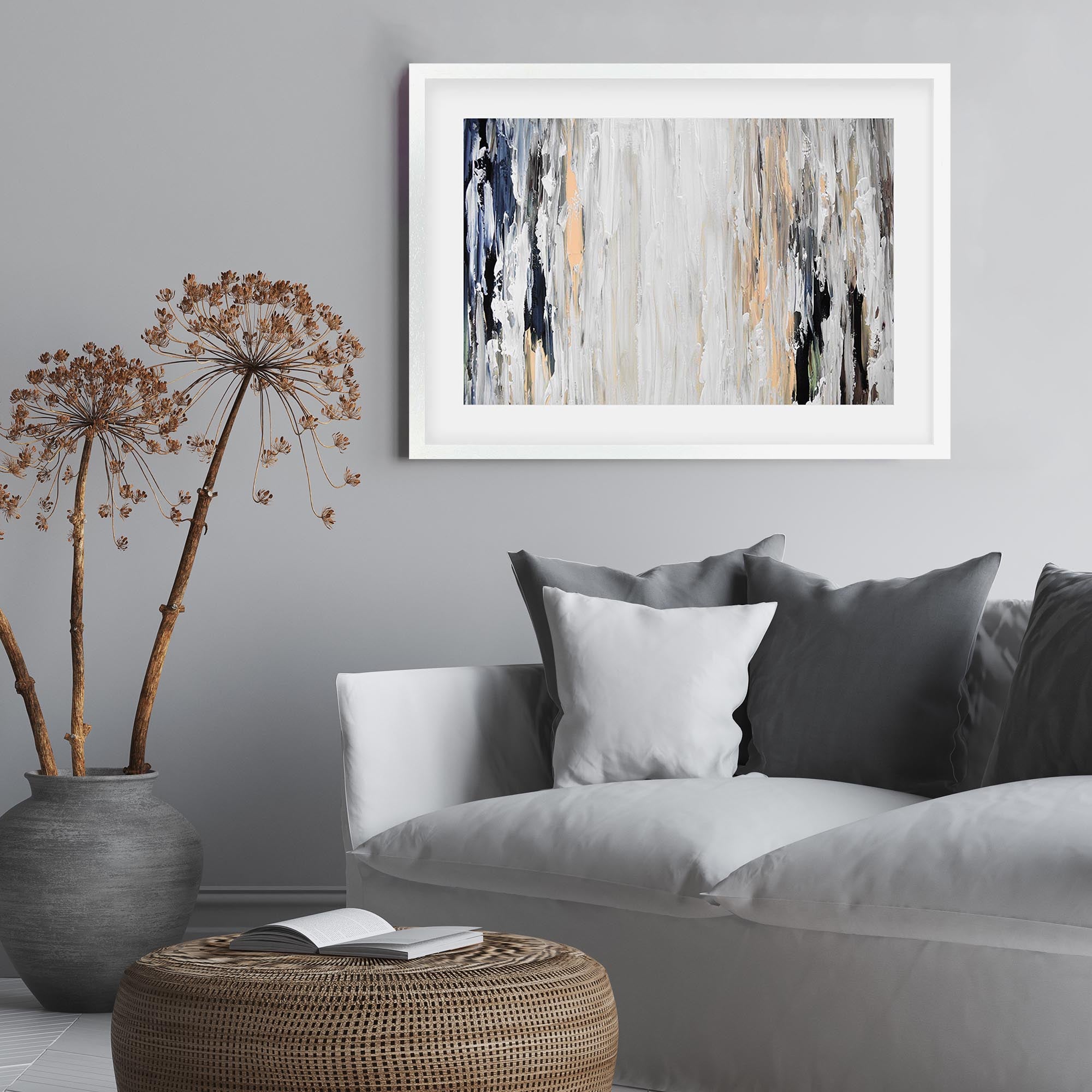 Abstract 455 Framed Art