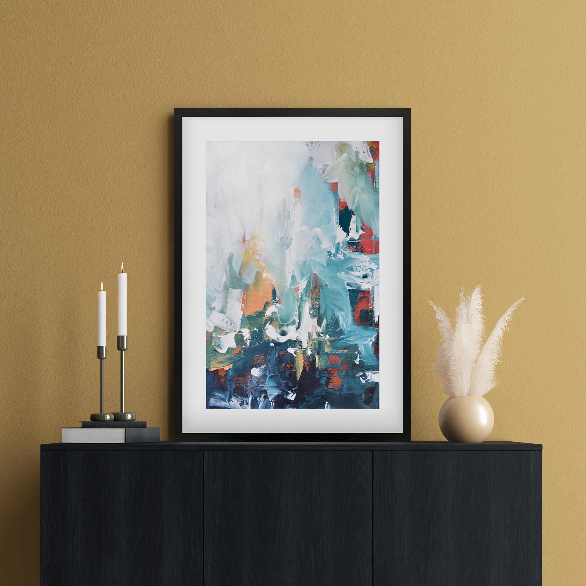 Abstract 209 Framed Art