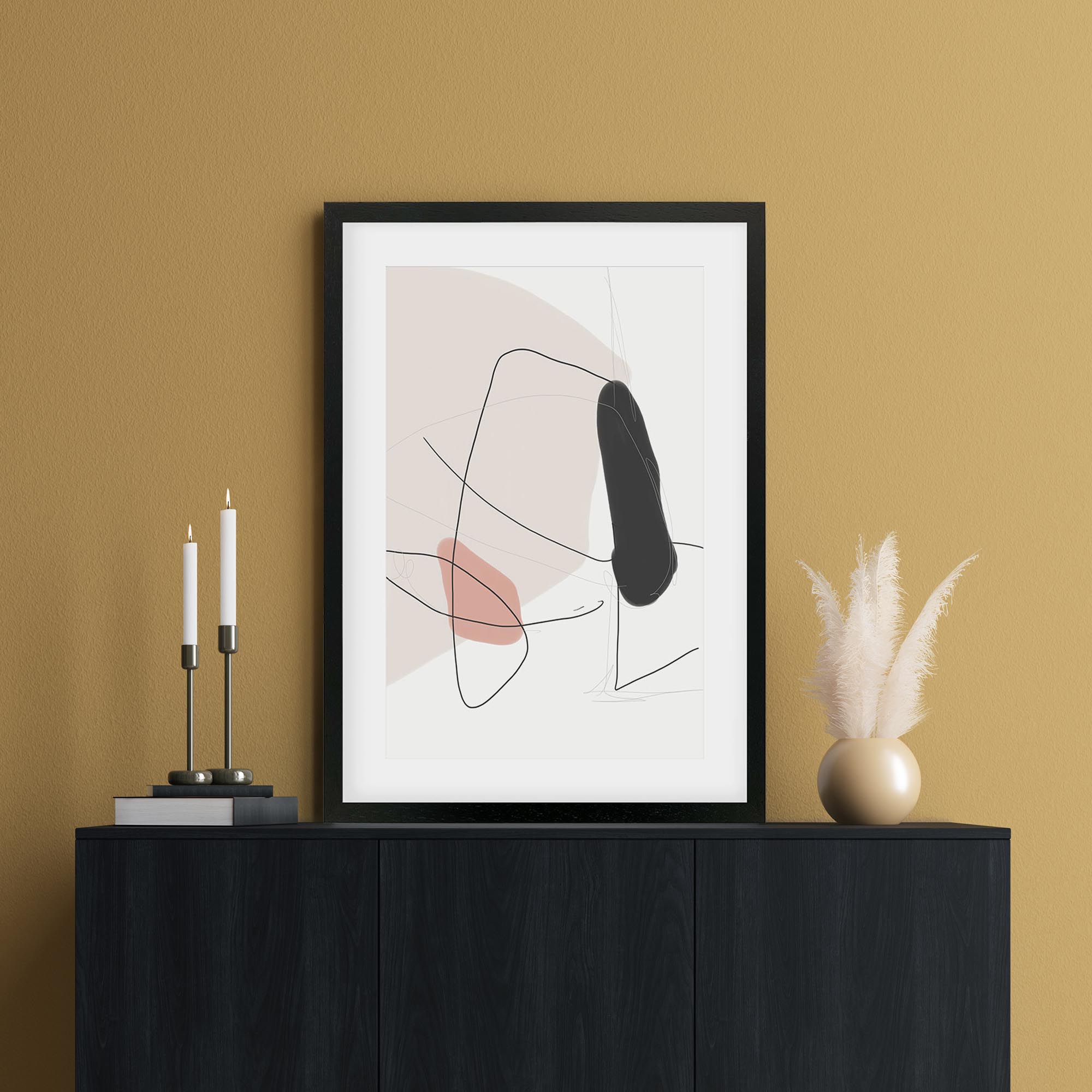 Contemporary Shapes Framed Art