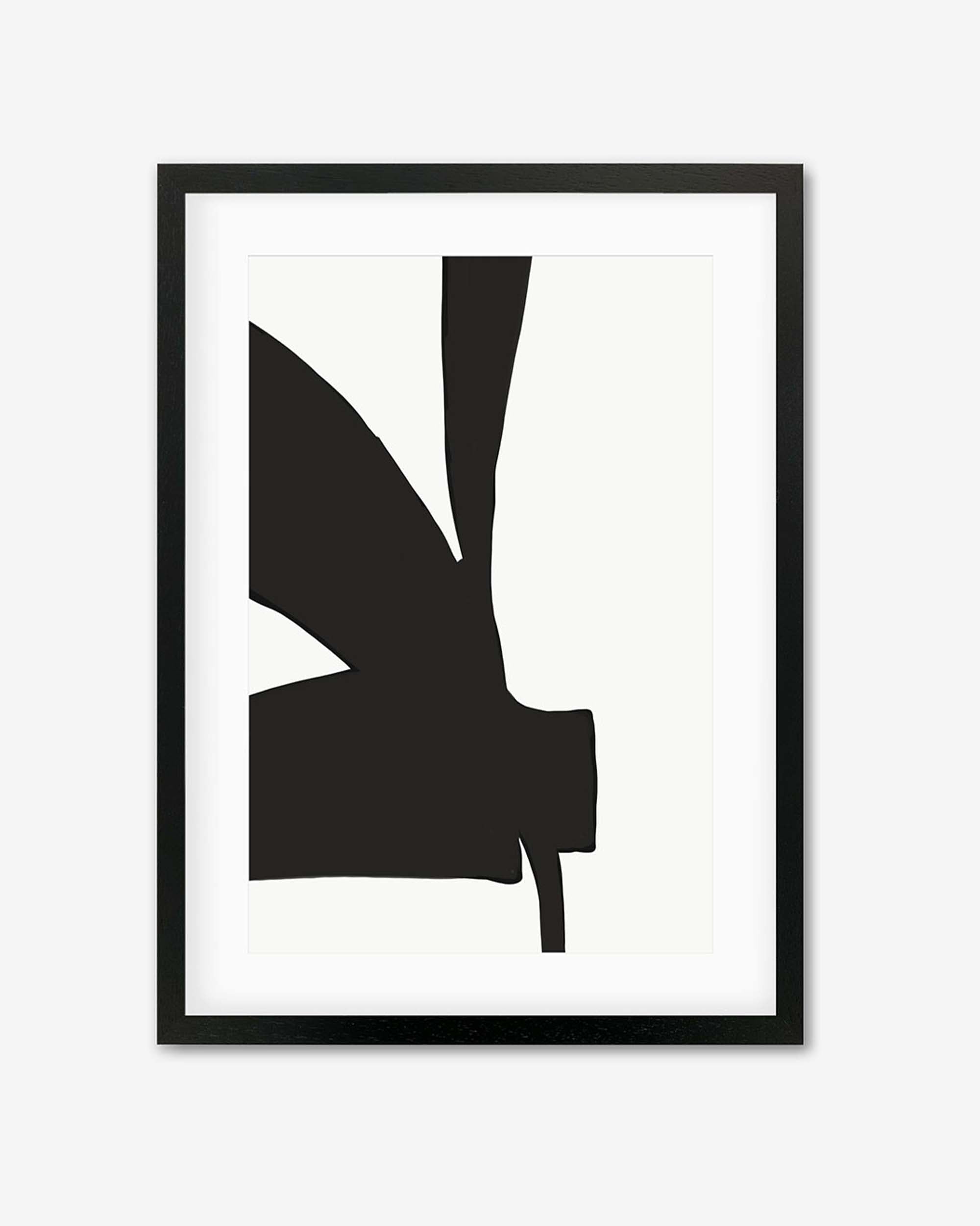 Abstract Black Lines 2 Framed Art