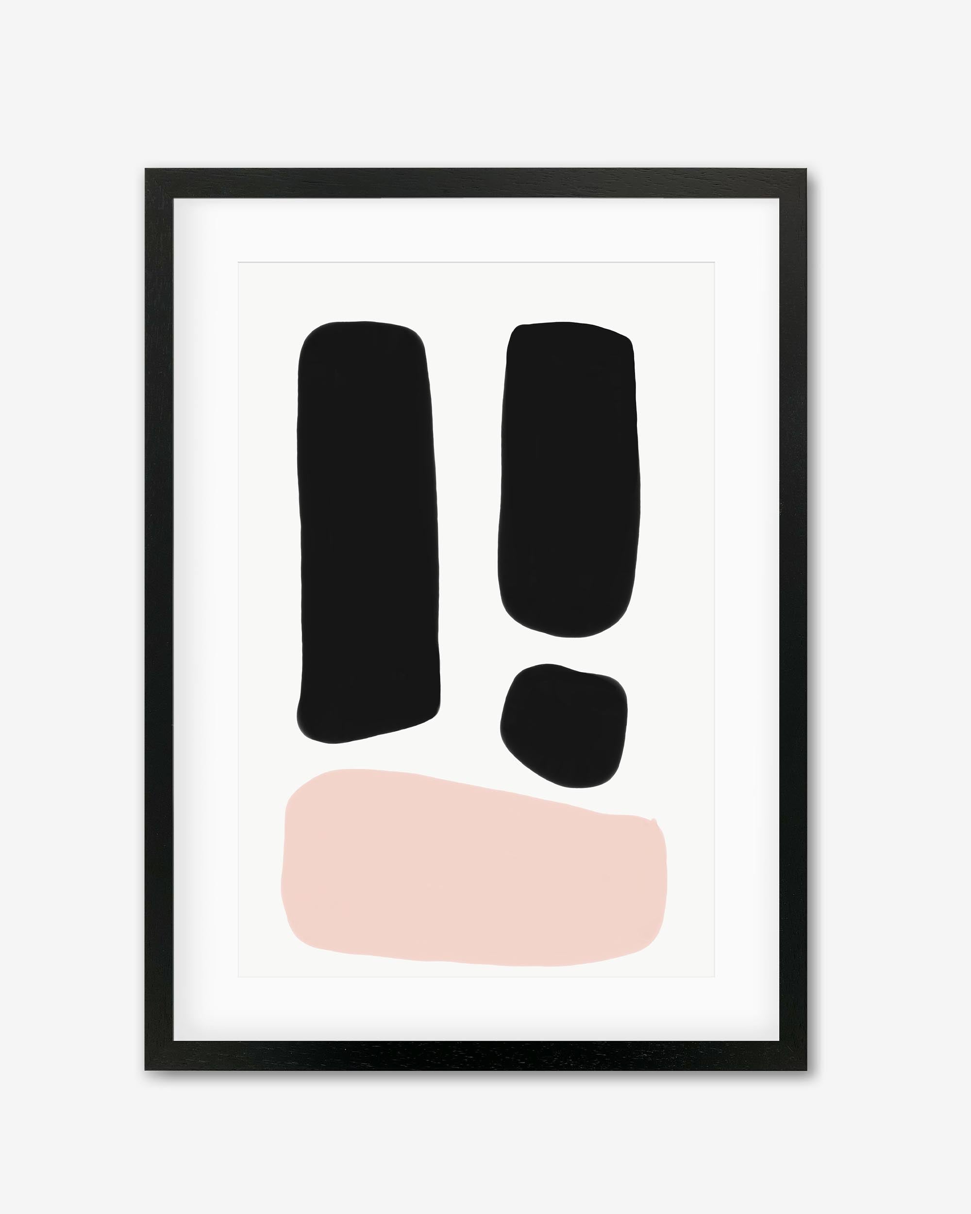 Mono Blush Tones Framed Art