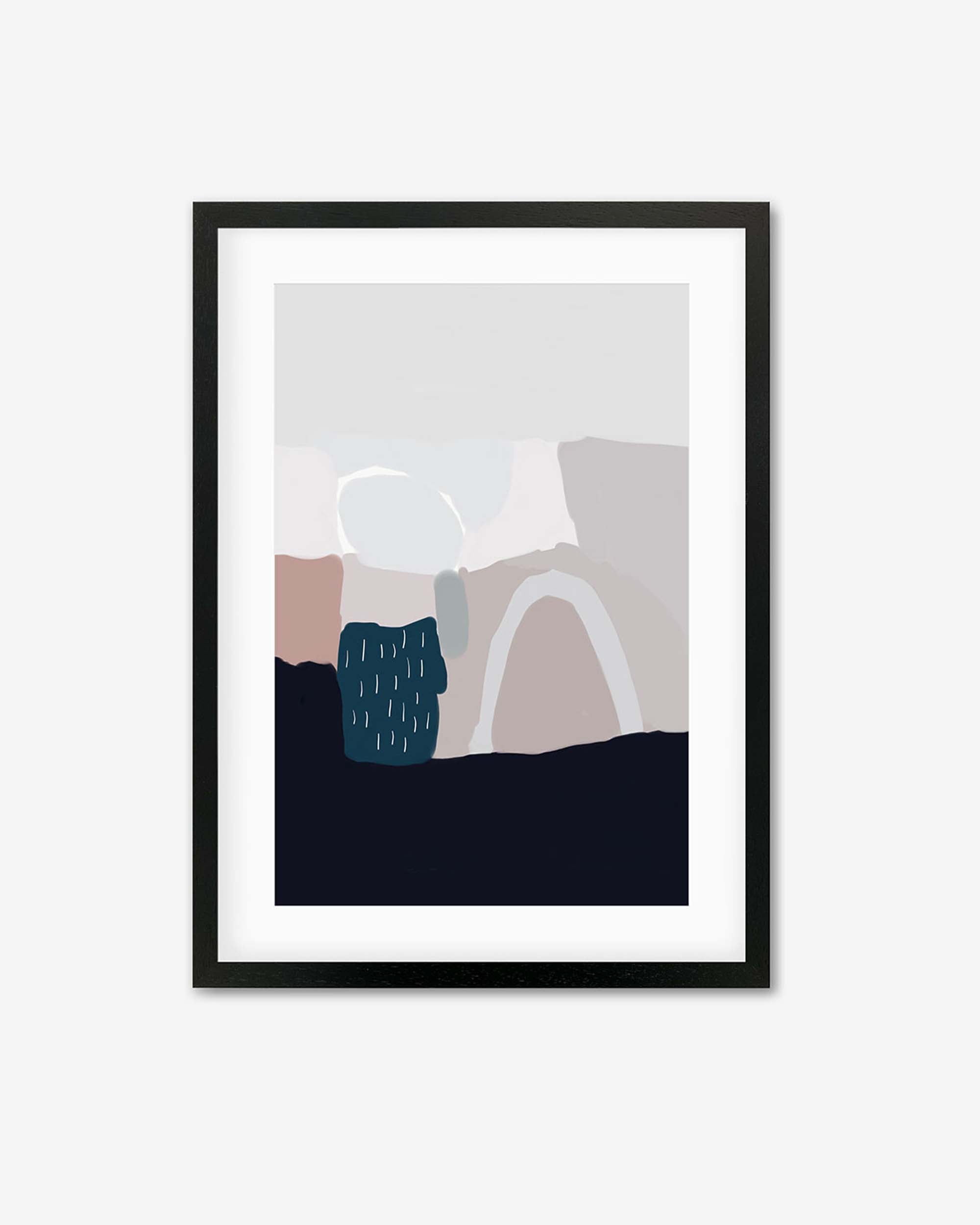 Natural Tones Abstract Framed Art