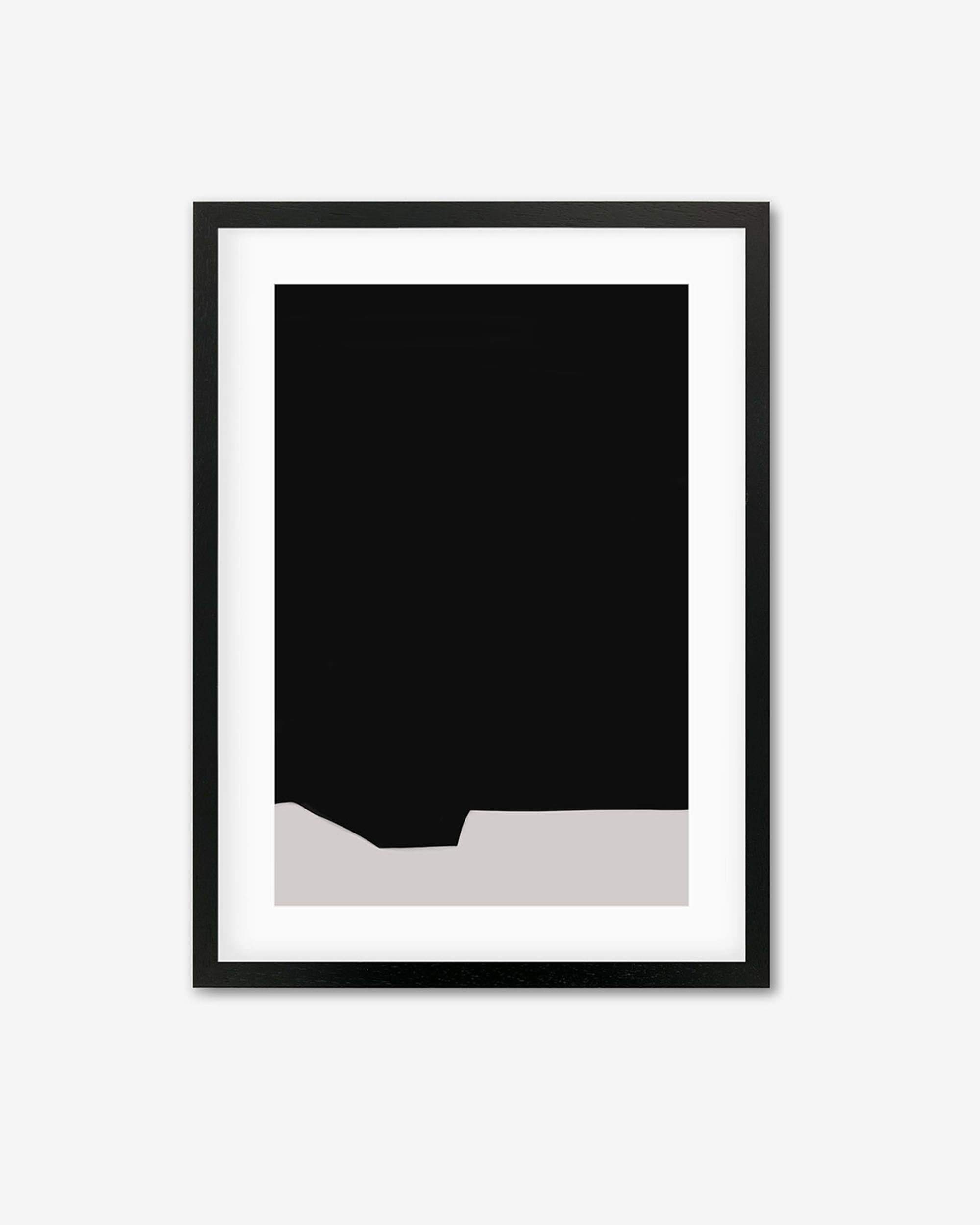 Black Minimal Design Framed Art