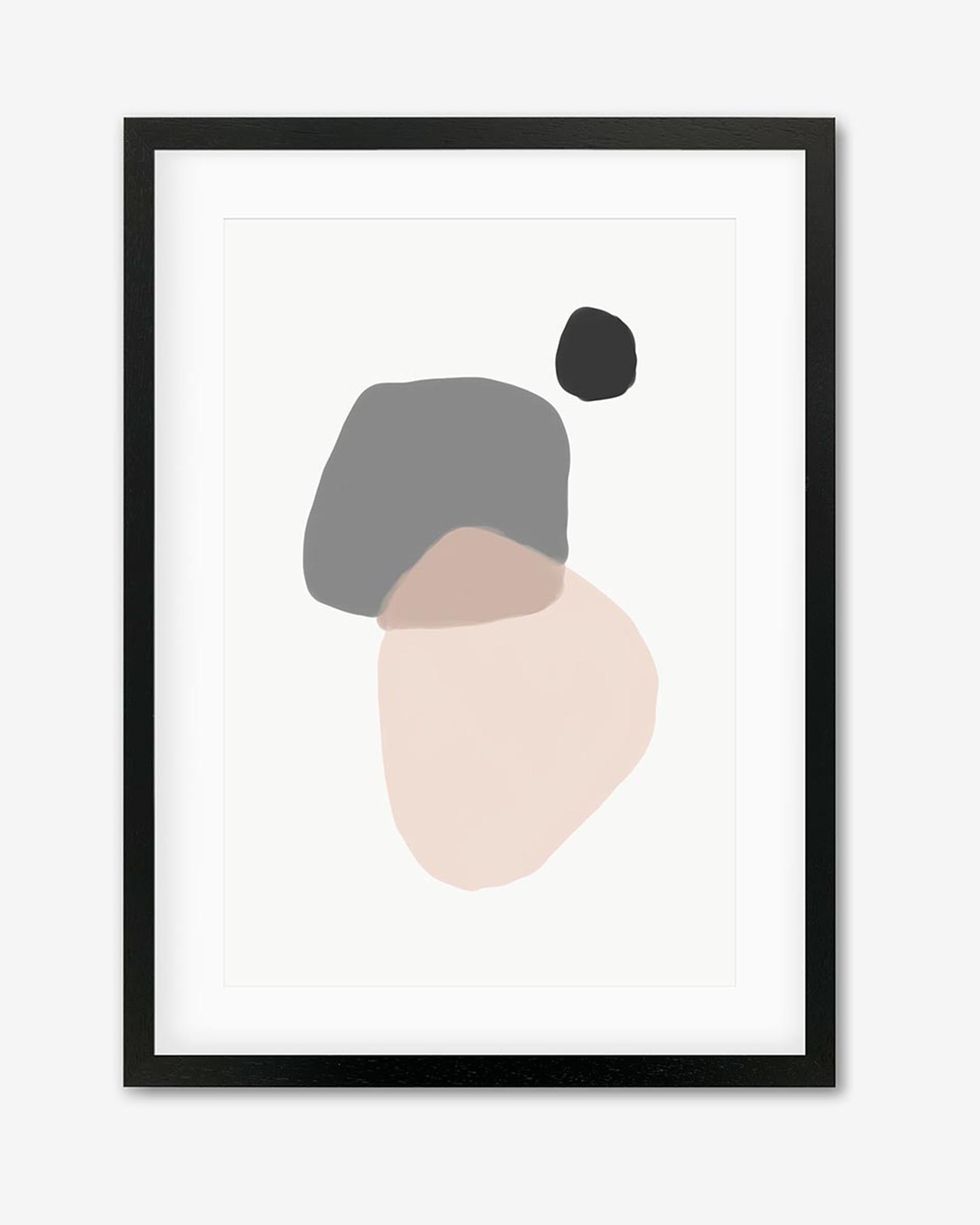 Minimal Abstract Shapes Framed Art