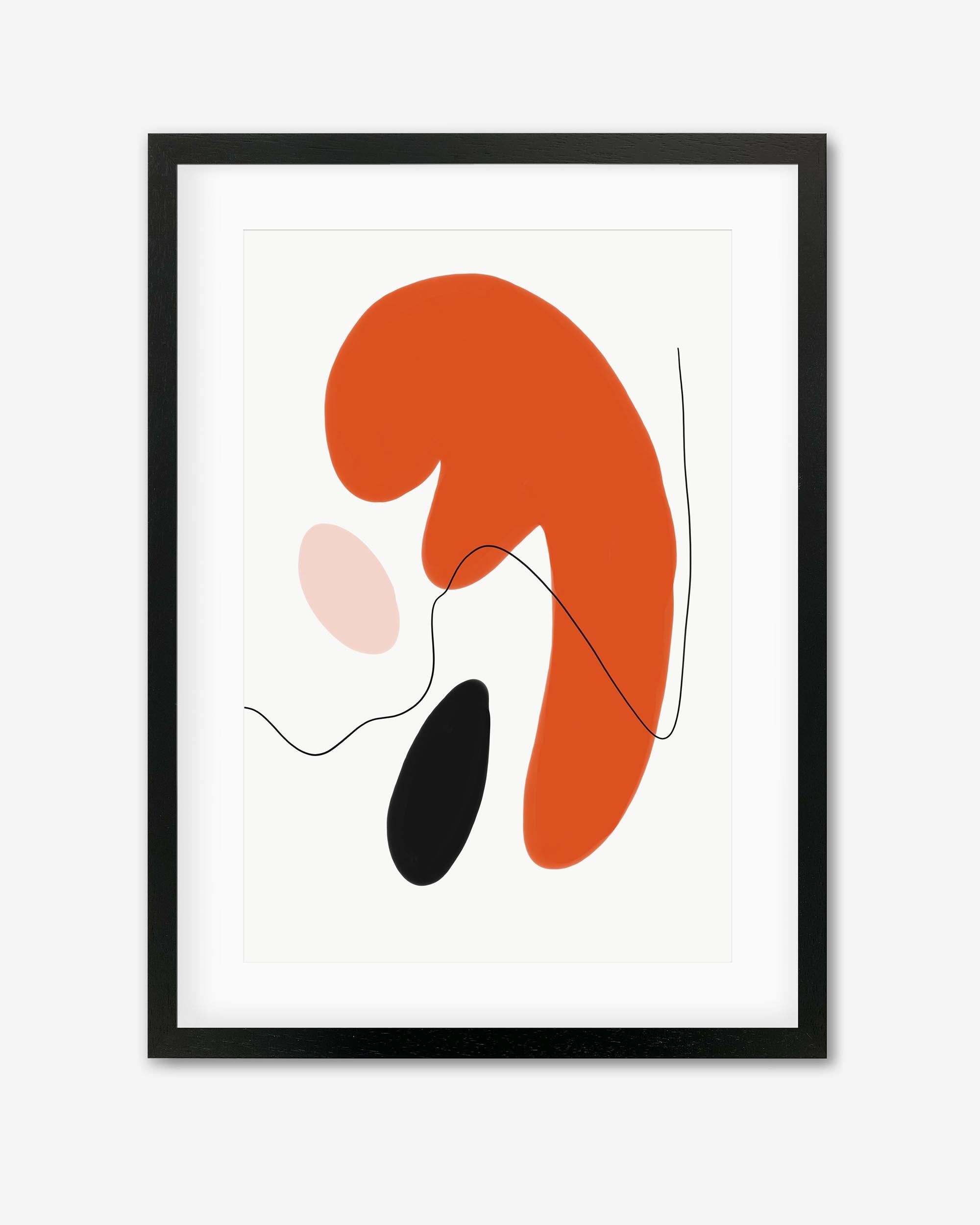 Abstract Shapes Texture Framed Art