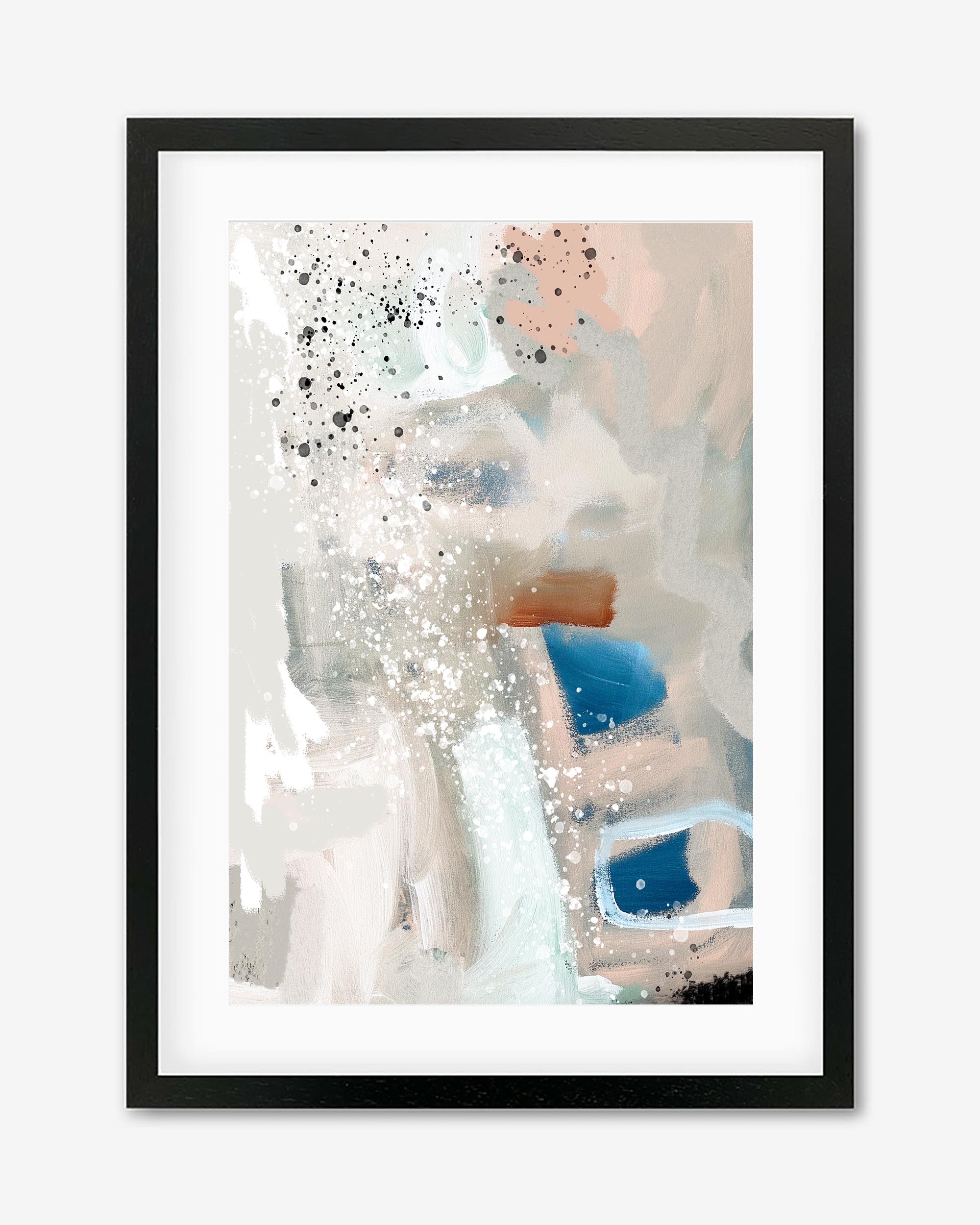 Retro Curve Framed Art