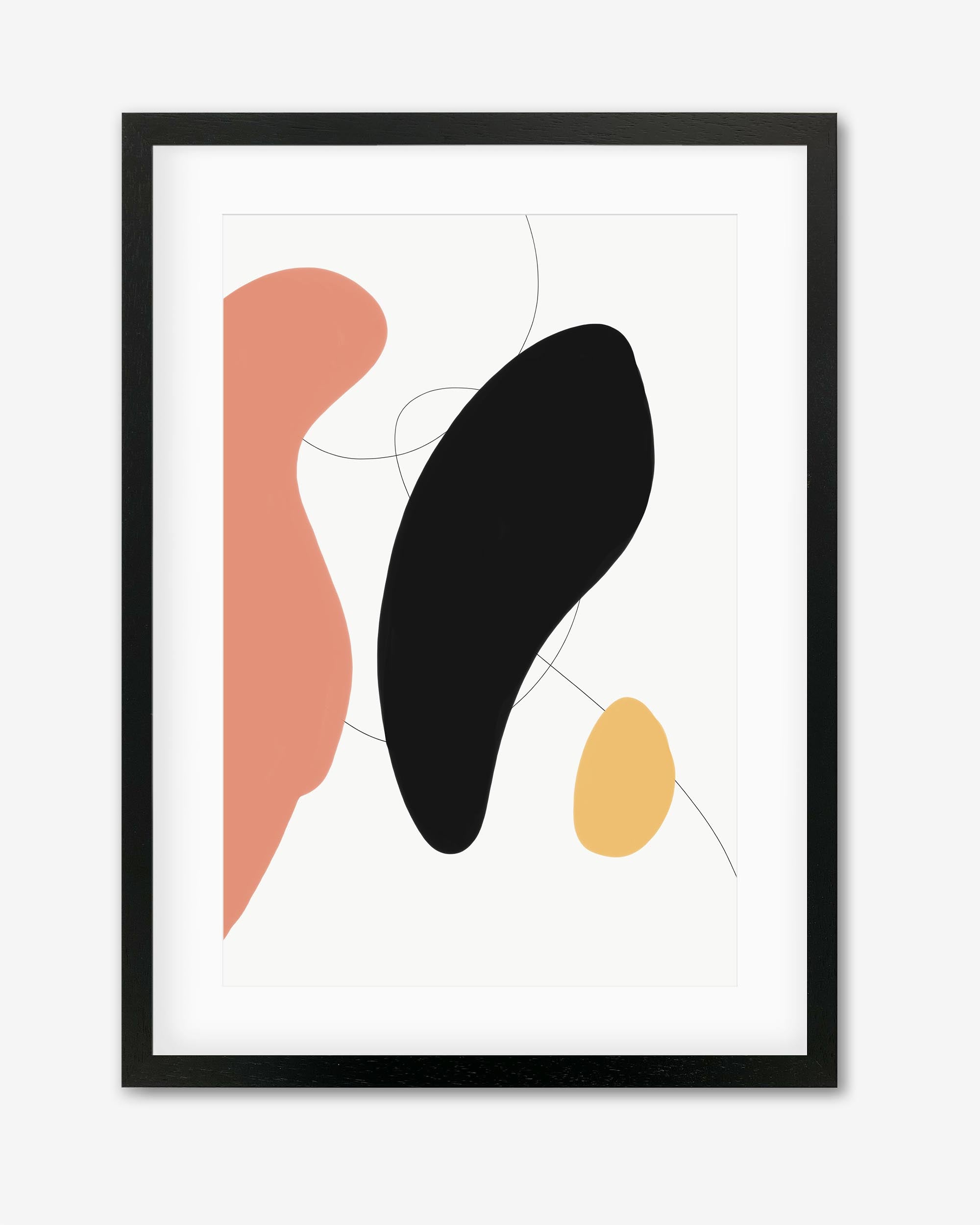 Scandinavian Minimal Framed Art