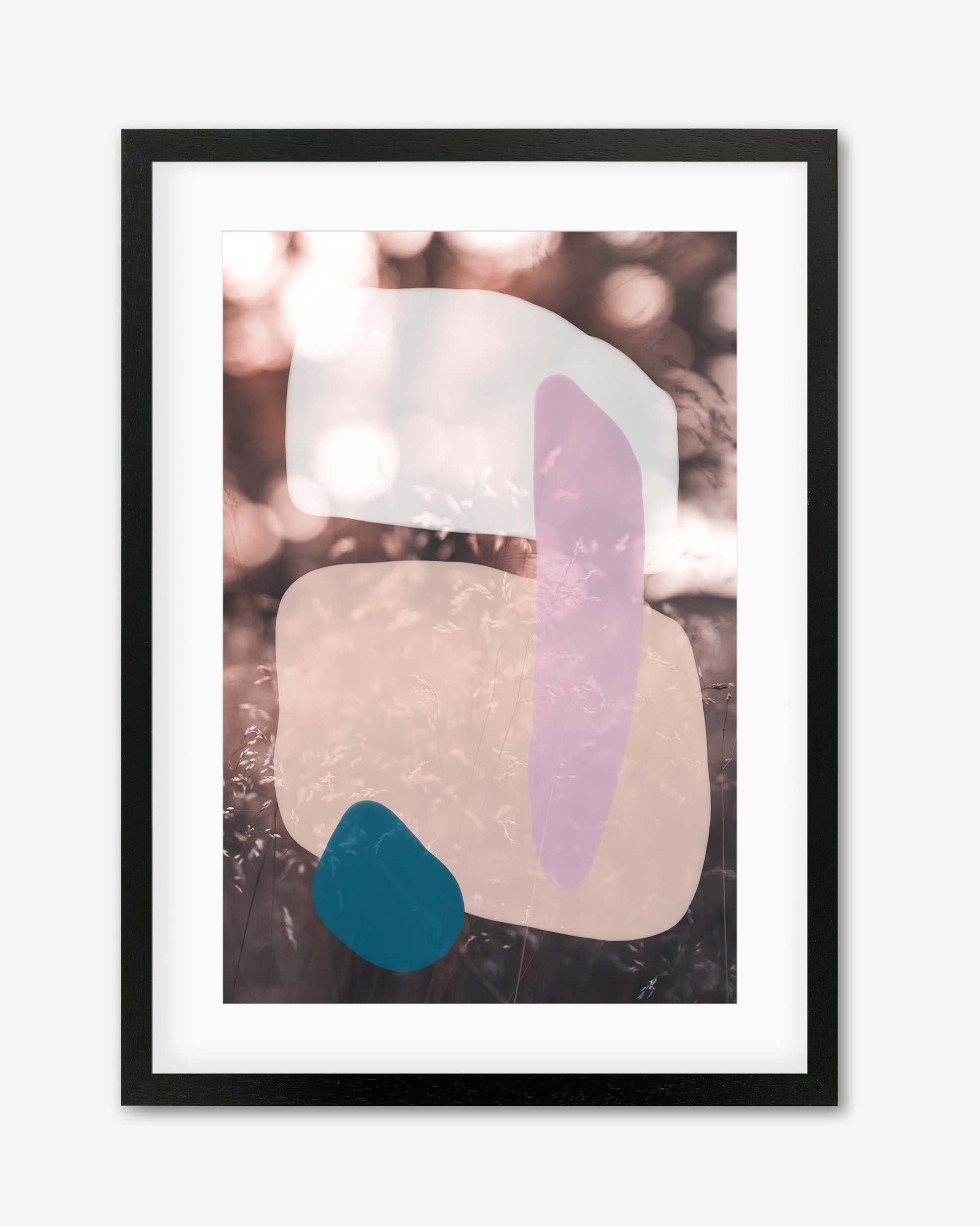 Abstract Field With Colours Framed Art