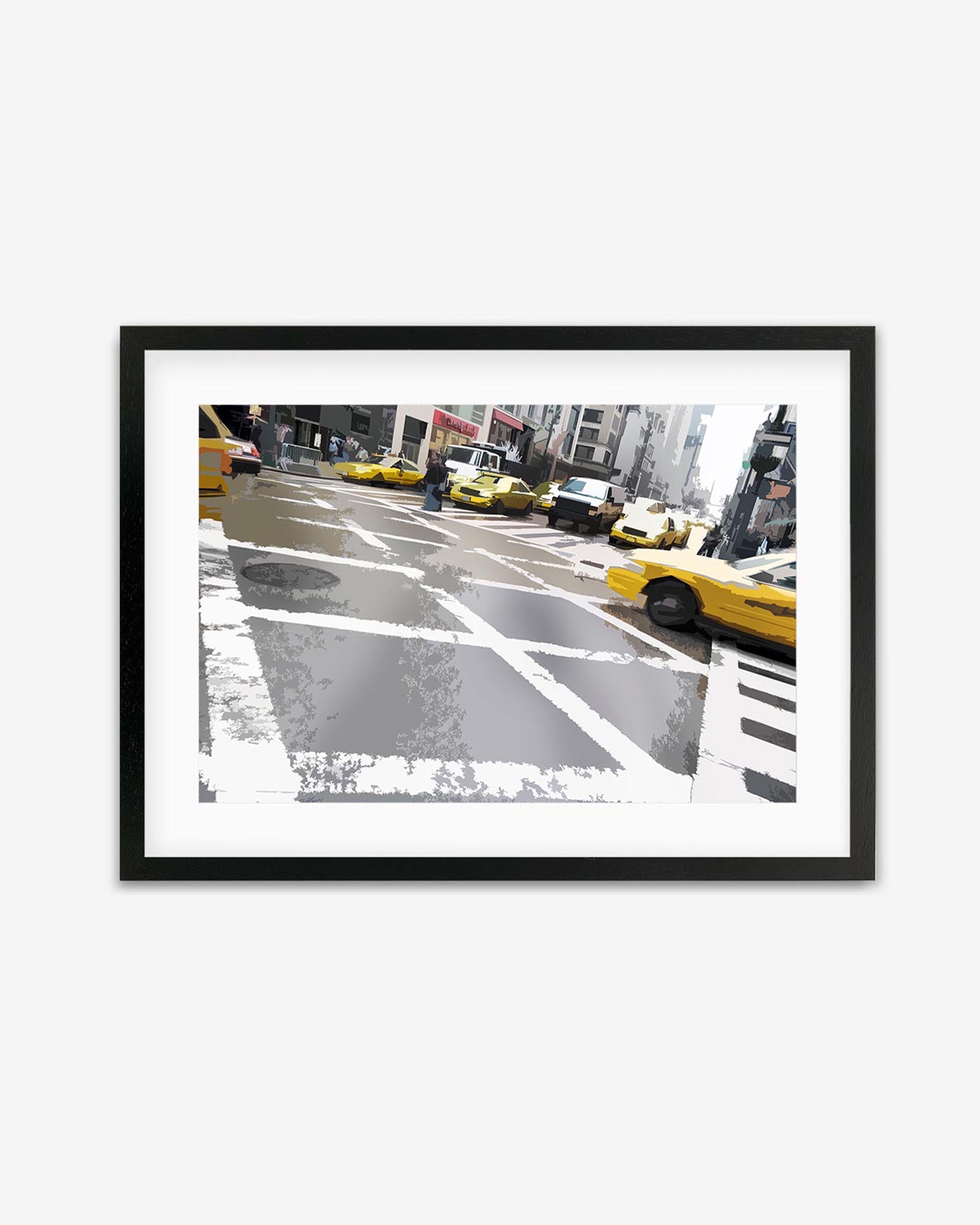 Brushed New York Crossing Framed Art