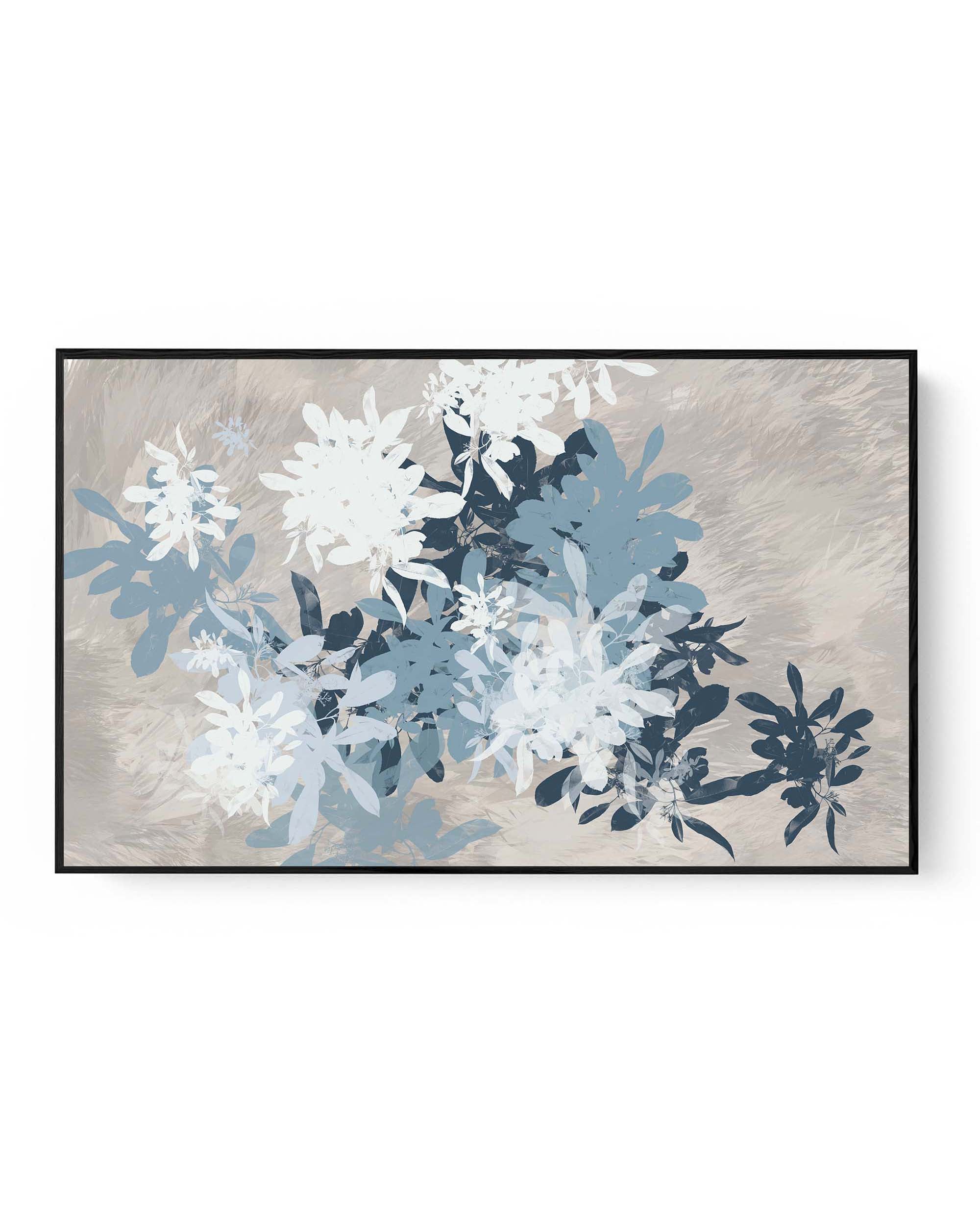 Floral Shades II Framed Canvas