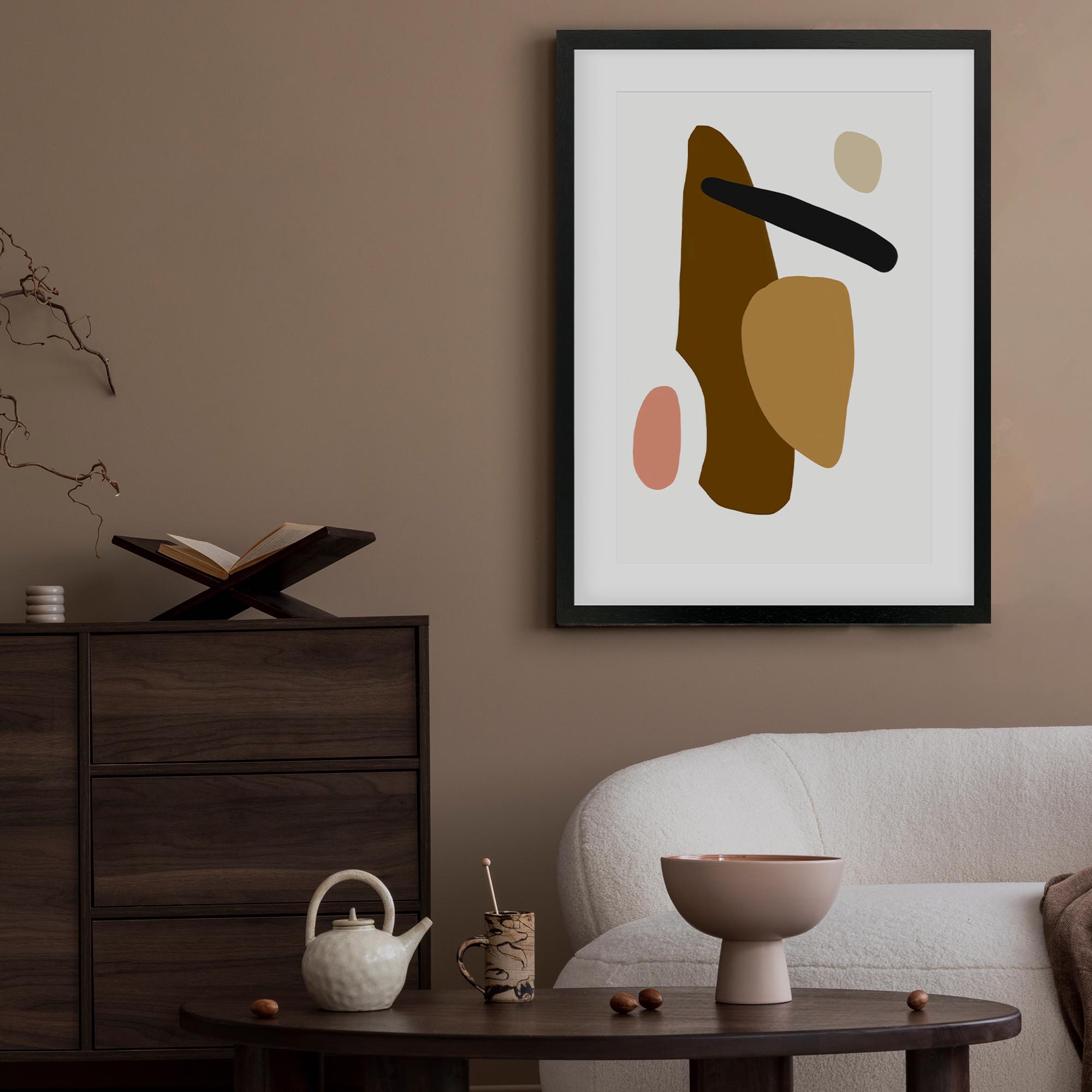 Bold Shapes Framed Art