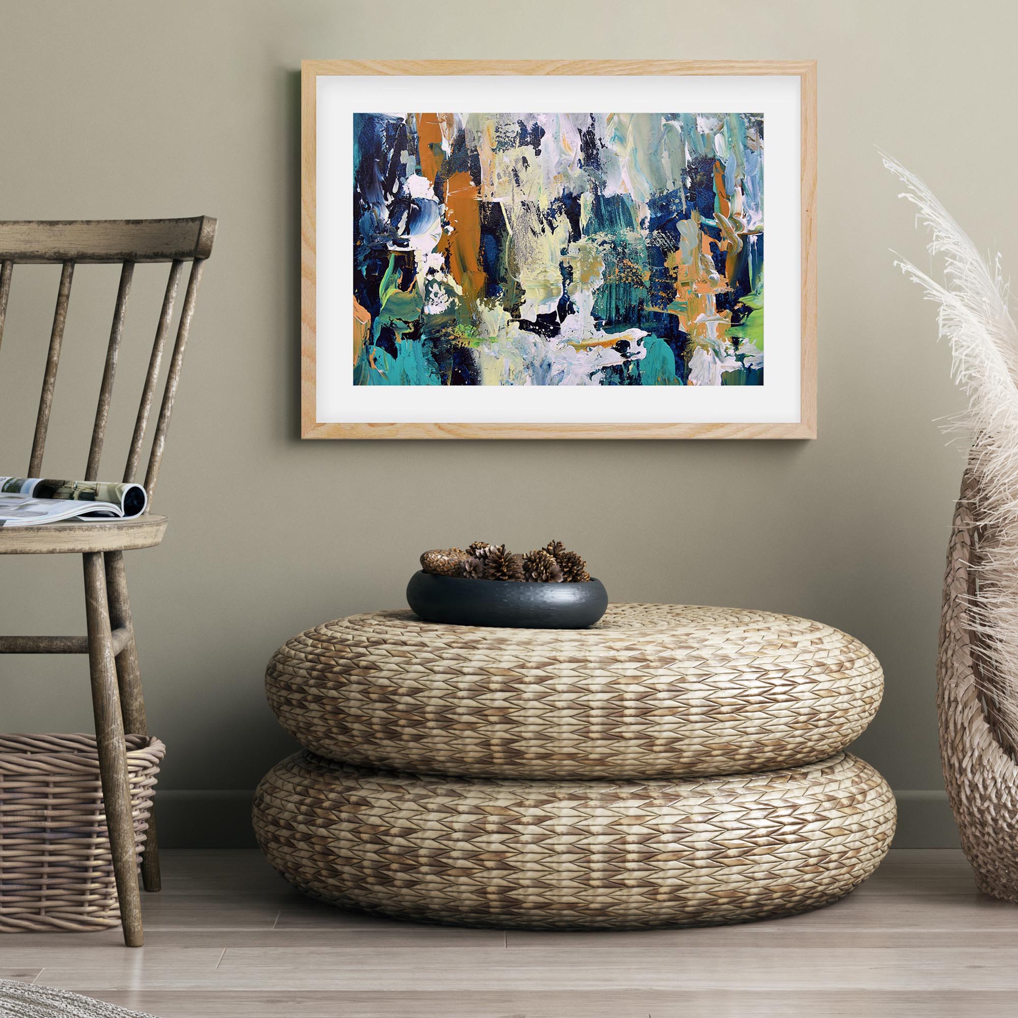 Abstract 284 Framed Art