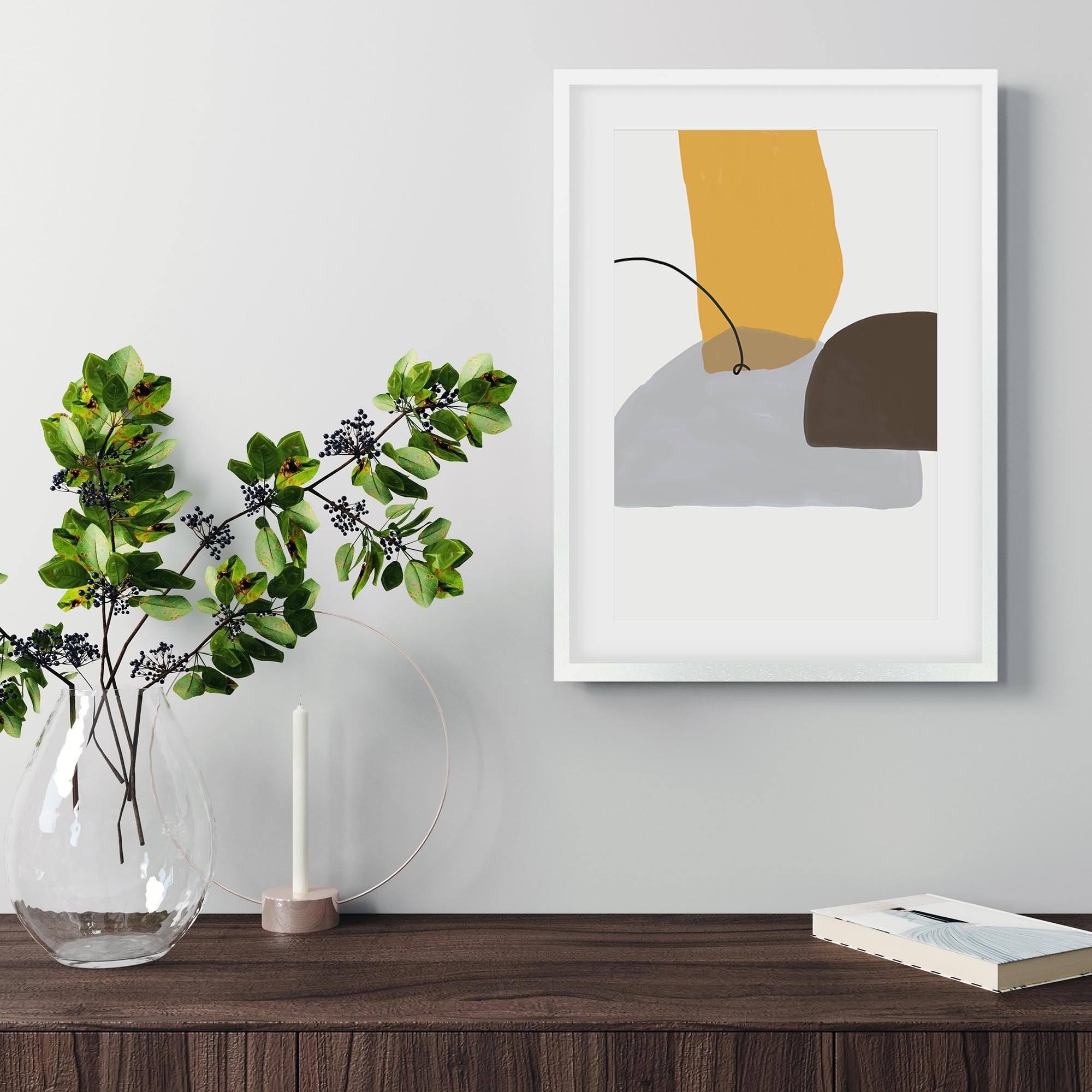 Abstract Design Framed Art