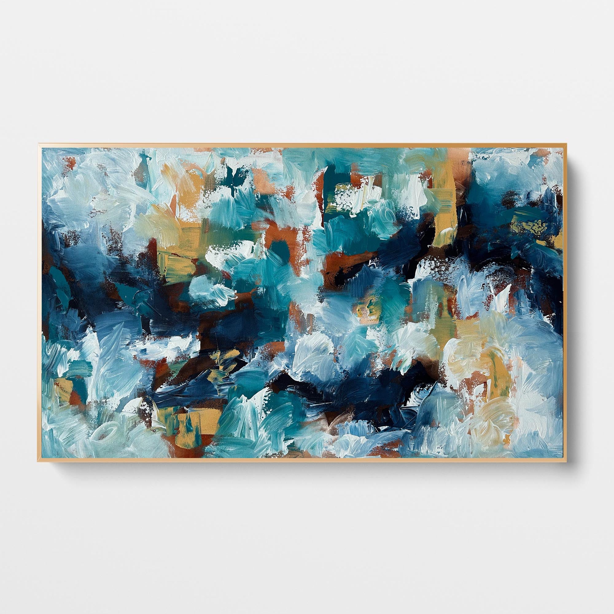 Then Came The Wave - Original Painting-Abstract House
