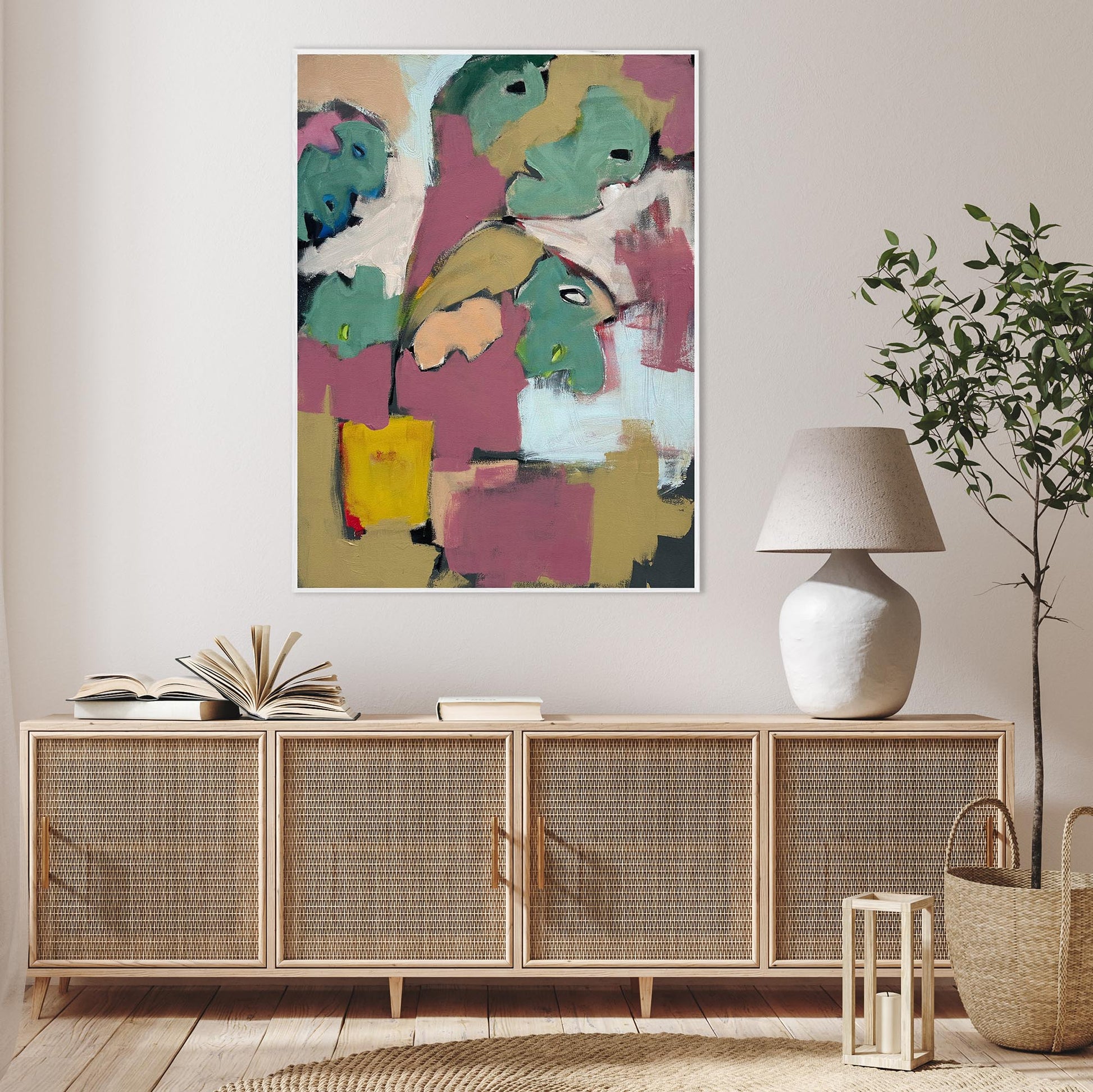 Botanical Haze - Original Painting-Abstract House