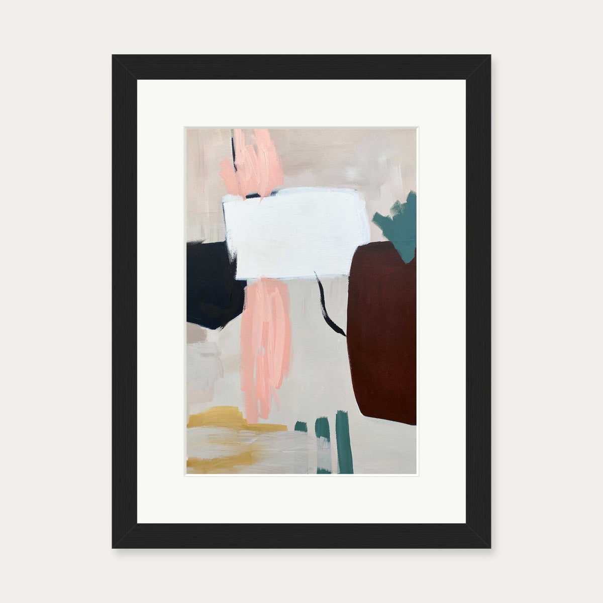 Abstraction 100 Art Print — 30 x 40 cm — Black Frame