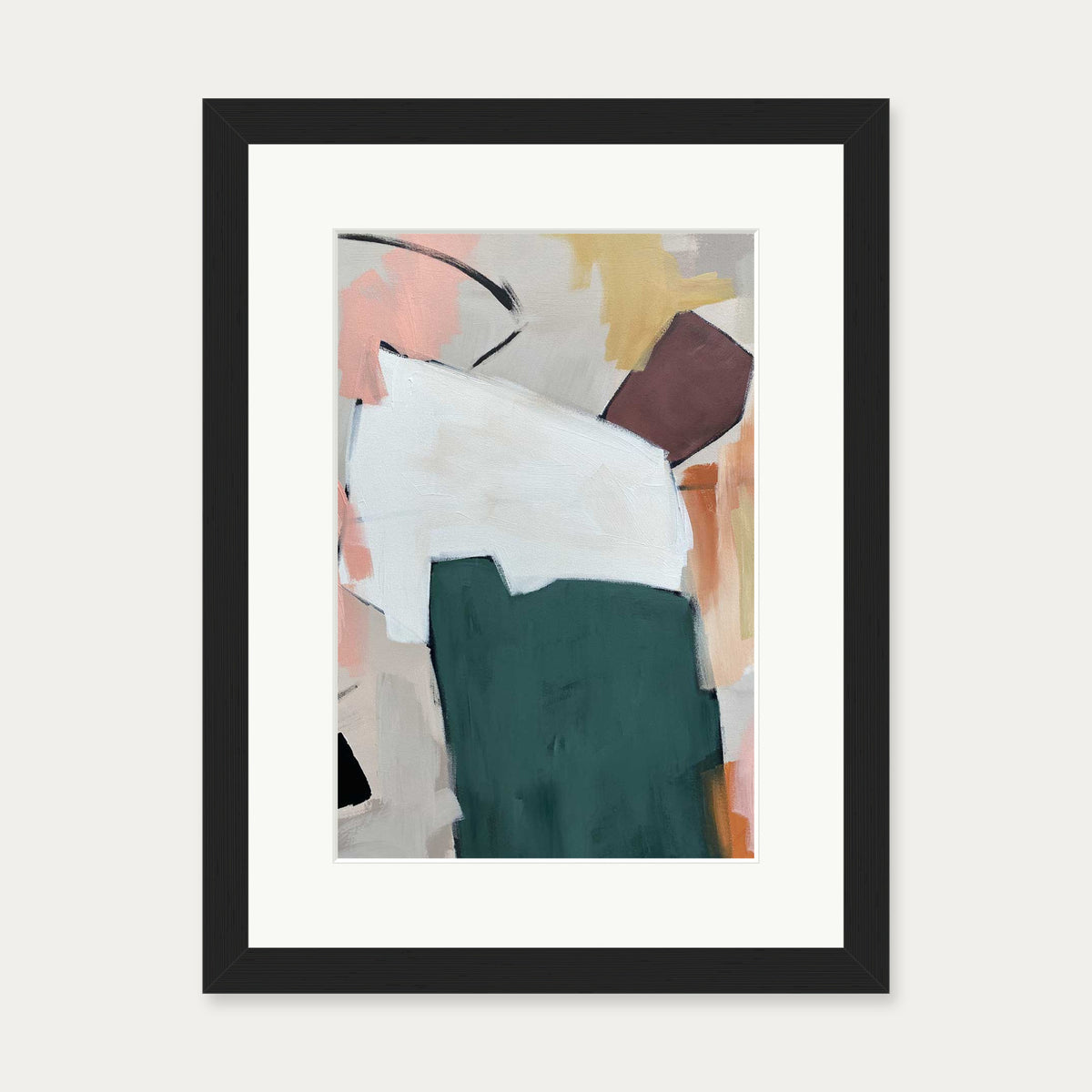 Abstraction 102 Art Print — 30 x 40 cm — Black Frame