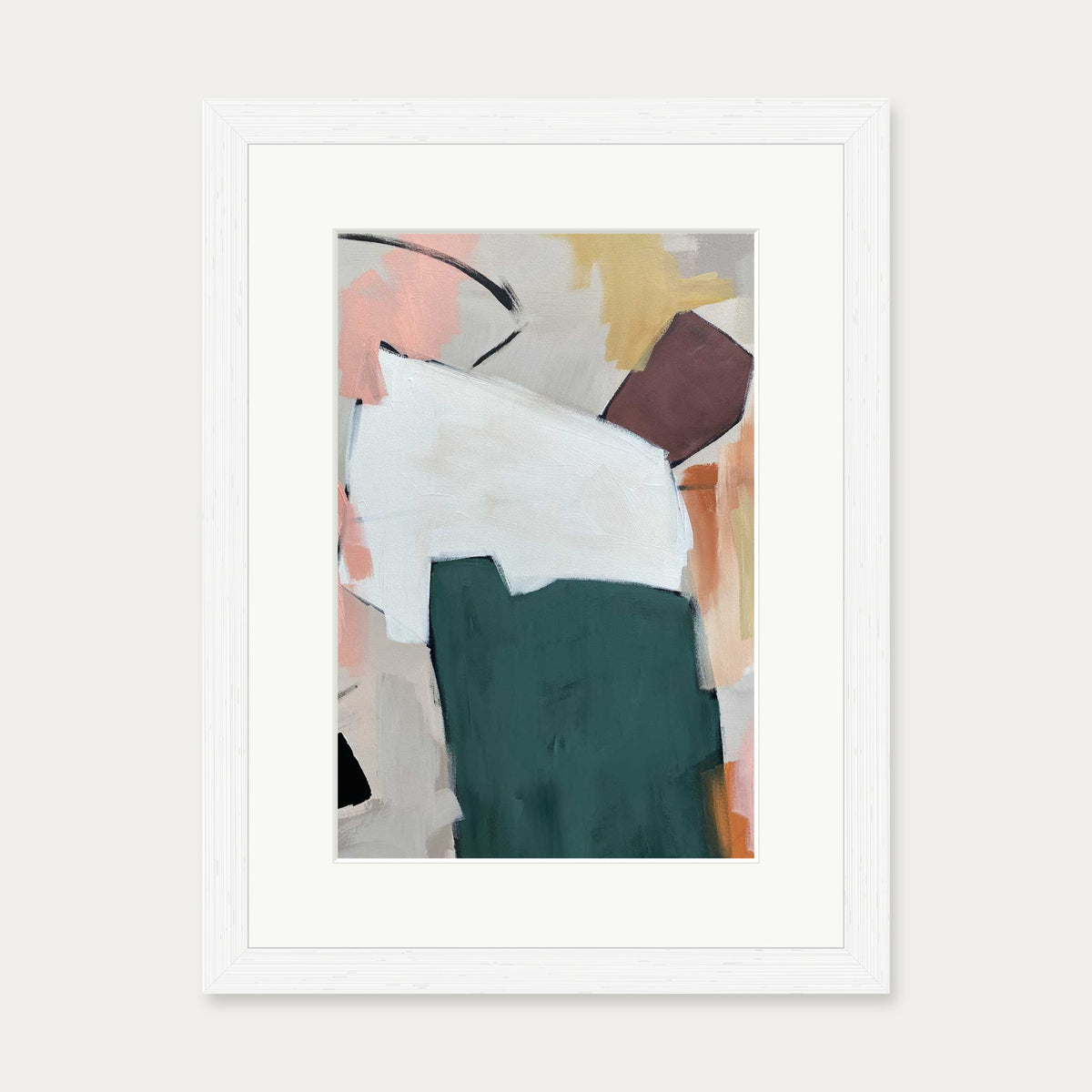 Abstraction 102 Art Print — 30 x 40 cm — White Frame