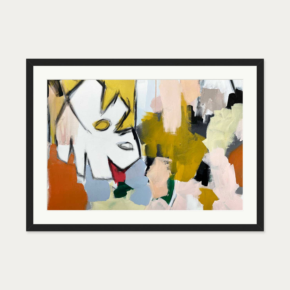 Abstraction 105 Art Print — 50 x 70 cm — Black Frame
