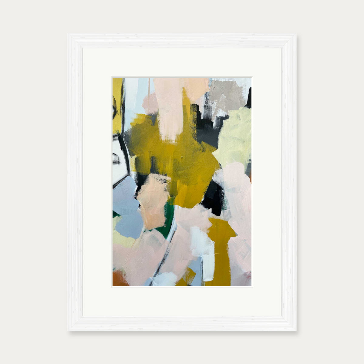 Abstraction 106 Art Print — 30 x 40 cm — White Frame