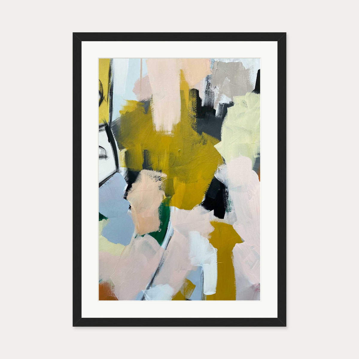 Abstraction 106 Art Print — 50 x 70 cm — Black Frame