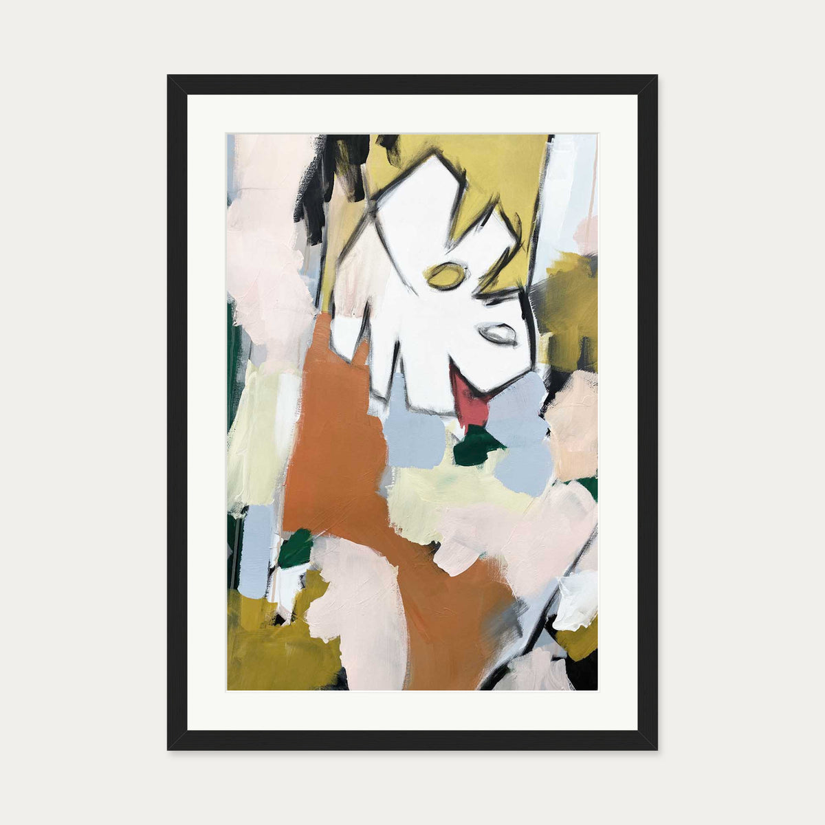 Abstraction 107 Art Print — 50 x 70 cm — Black Frame
