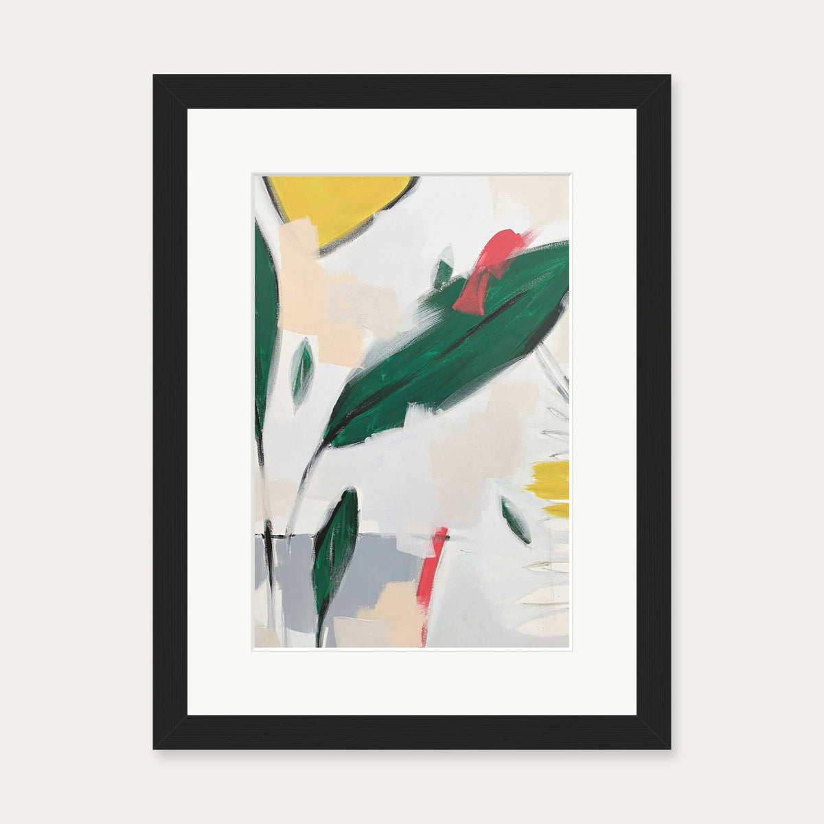 Abstraction 108 Art Print — 30 x 40 cm — Black Frame