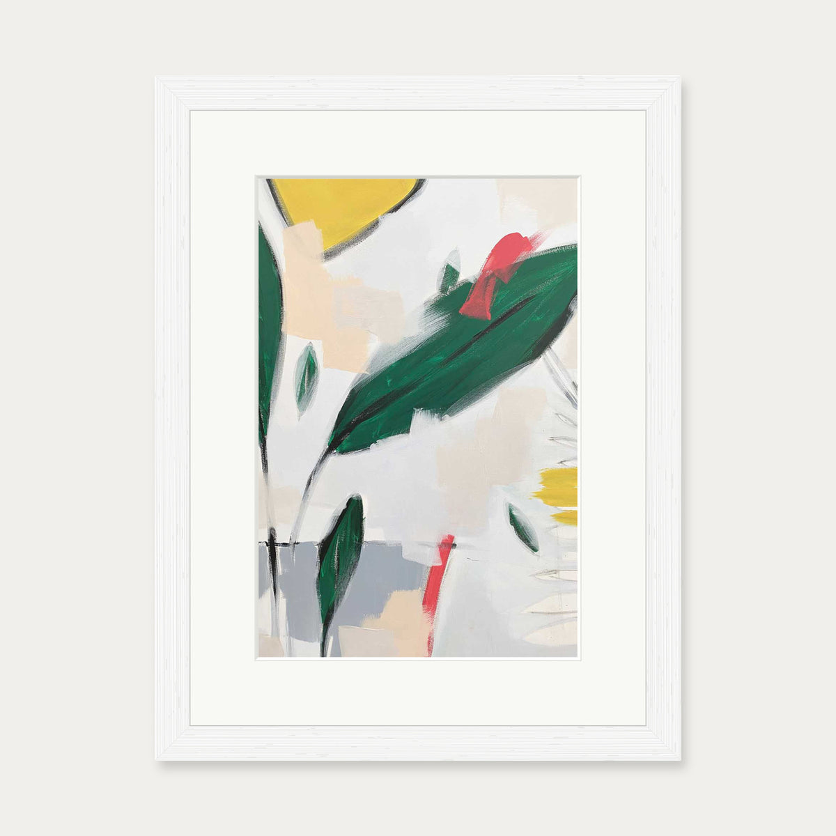 Abstraction 108 Art Print — 30 x 40 cm — White Frame