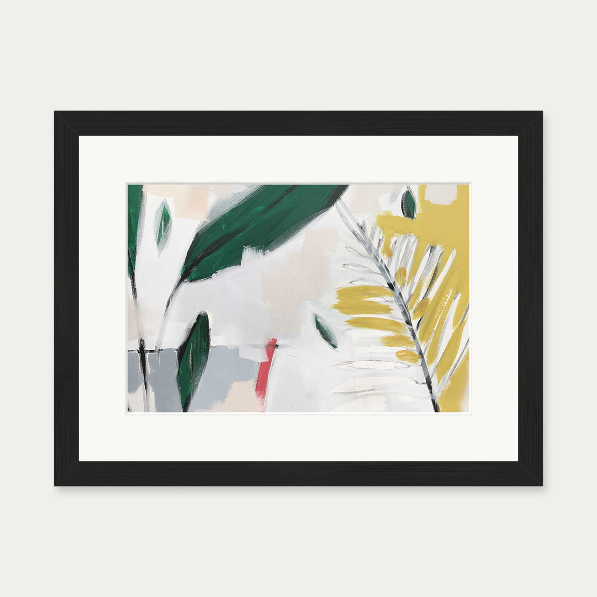Abstraction 109 Art Print — 30 x 40 cm — Black Frame