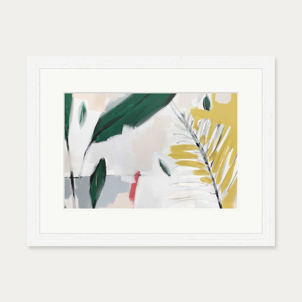 Abstraction 109 Art Print — 30 x 40 cm — White Frame