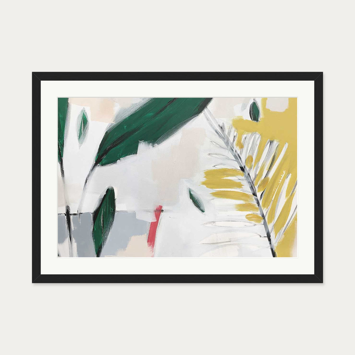Abstraction 109 Art Print — 50 x 70 cm — Black Frame