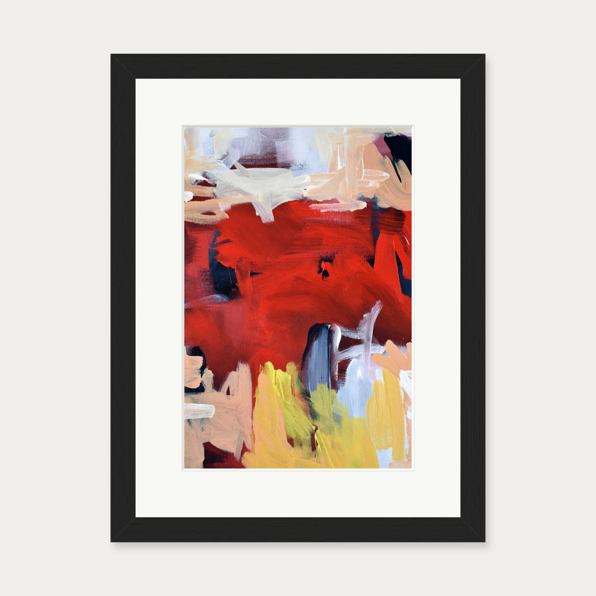 Abstraction 522 Art Print — 30 x 40 cm — Black Frame