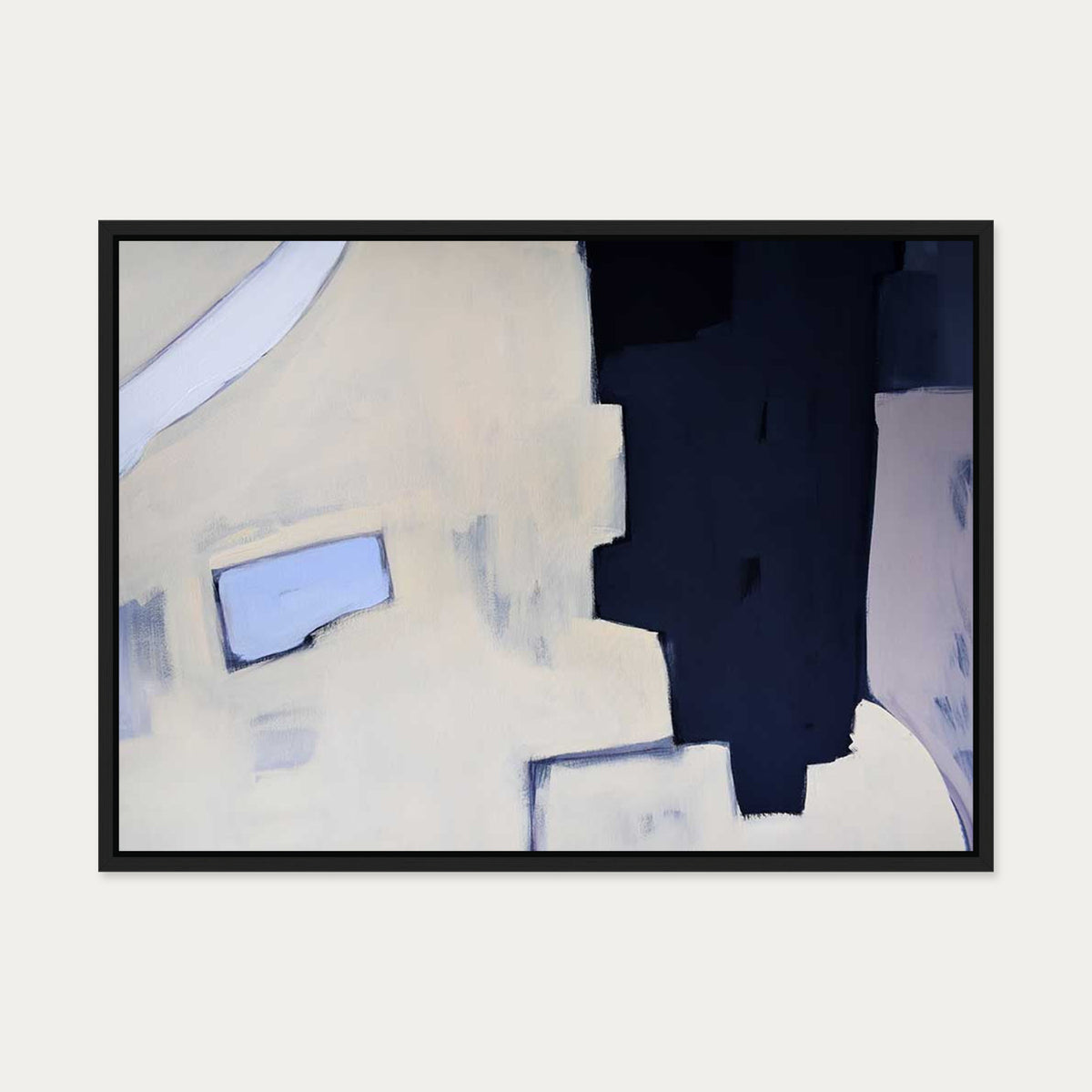 Abstraction 529 Canvas Art — 50 x 70 cm — Black Frame