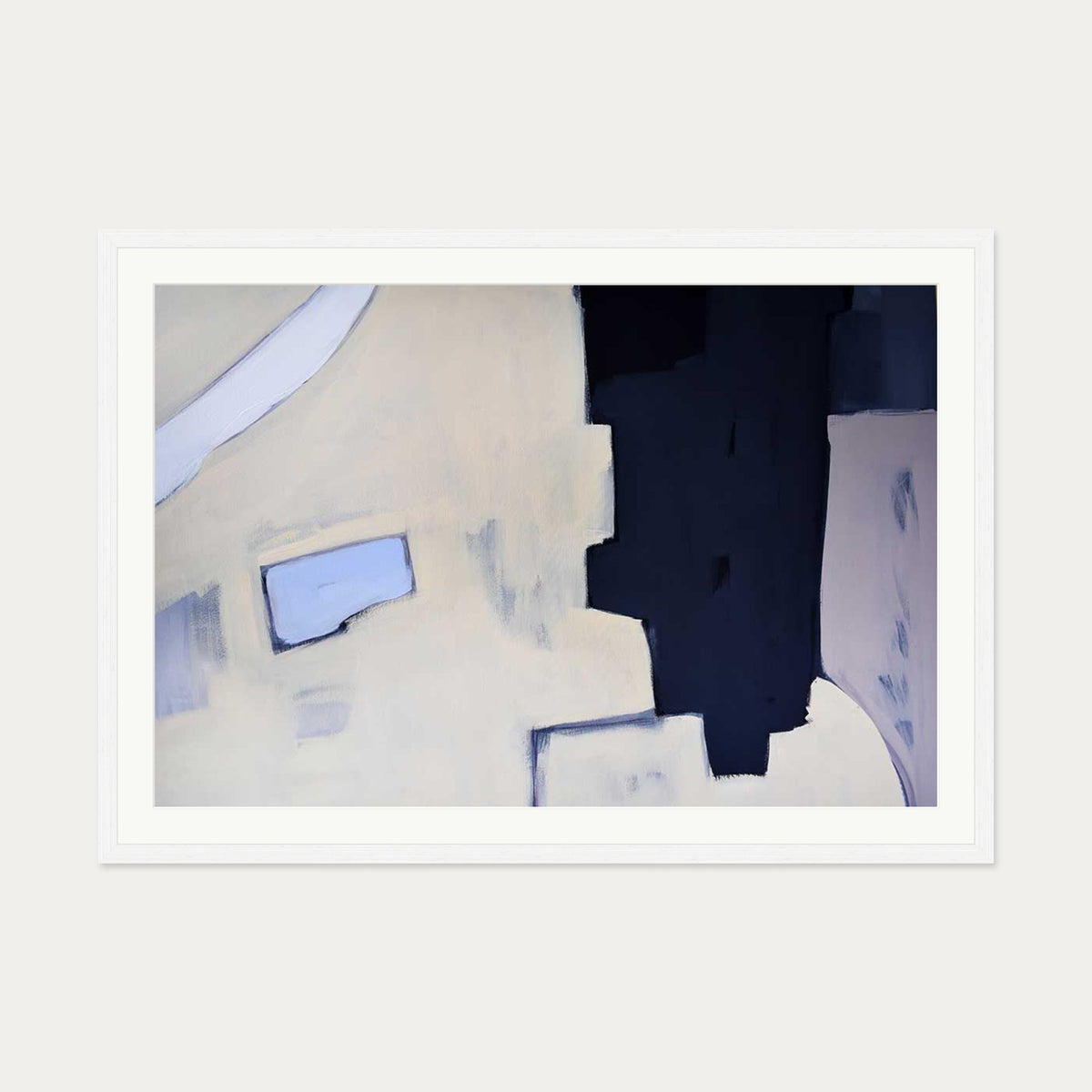 Abstraction 529 Art Print — 70 x 100 cm — White Frame