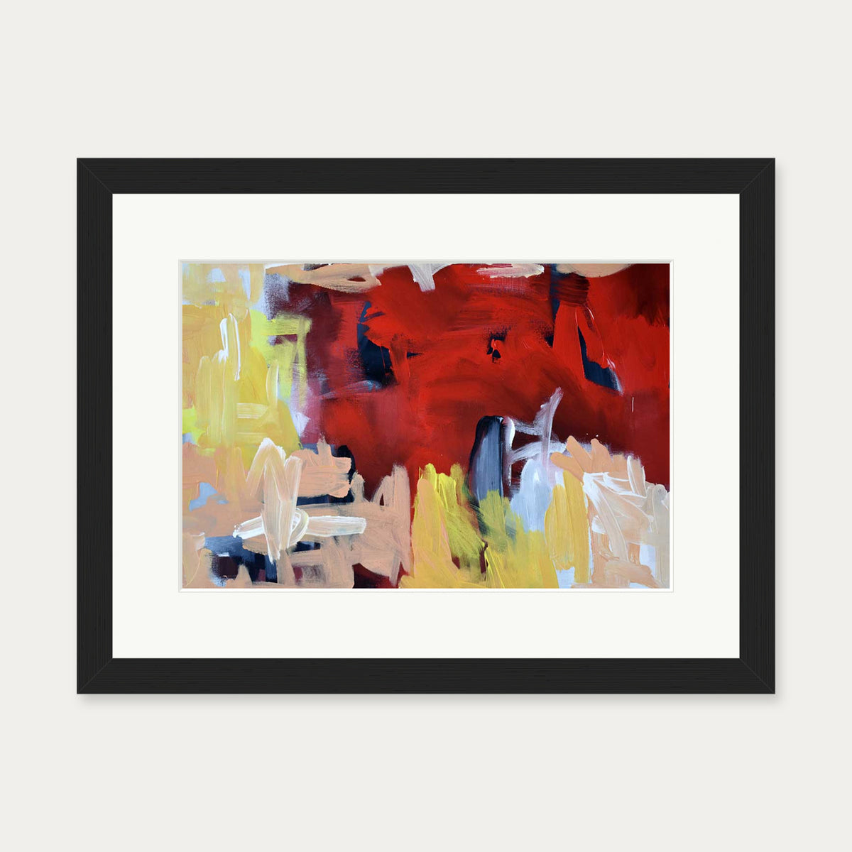Abstraction 61 Art Print — 30 x 40 cm — Black Frame