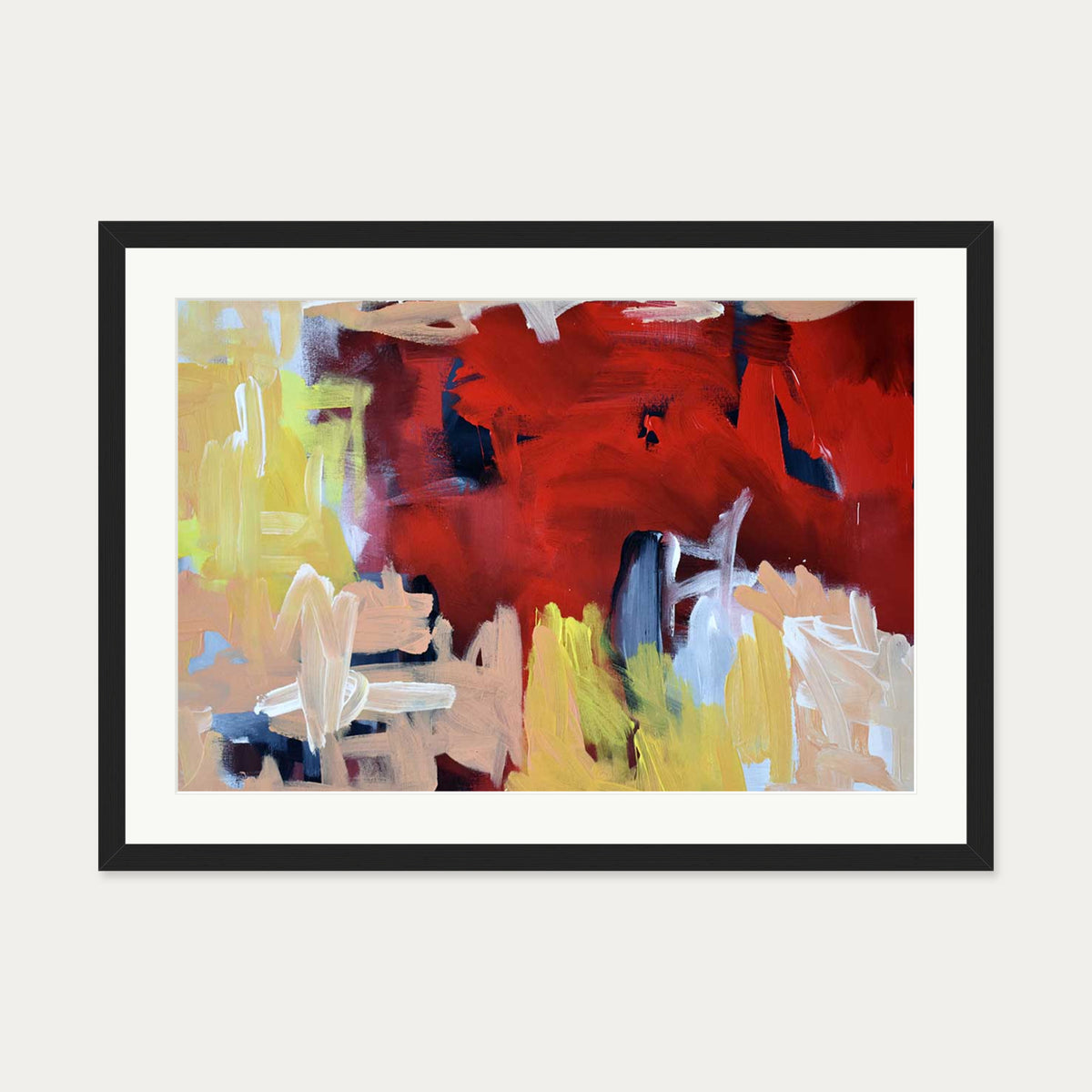 Abstraction 61 Art Print — 50 x 70 cm — Black Frame