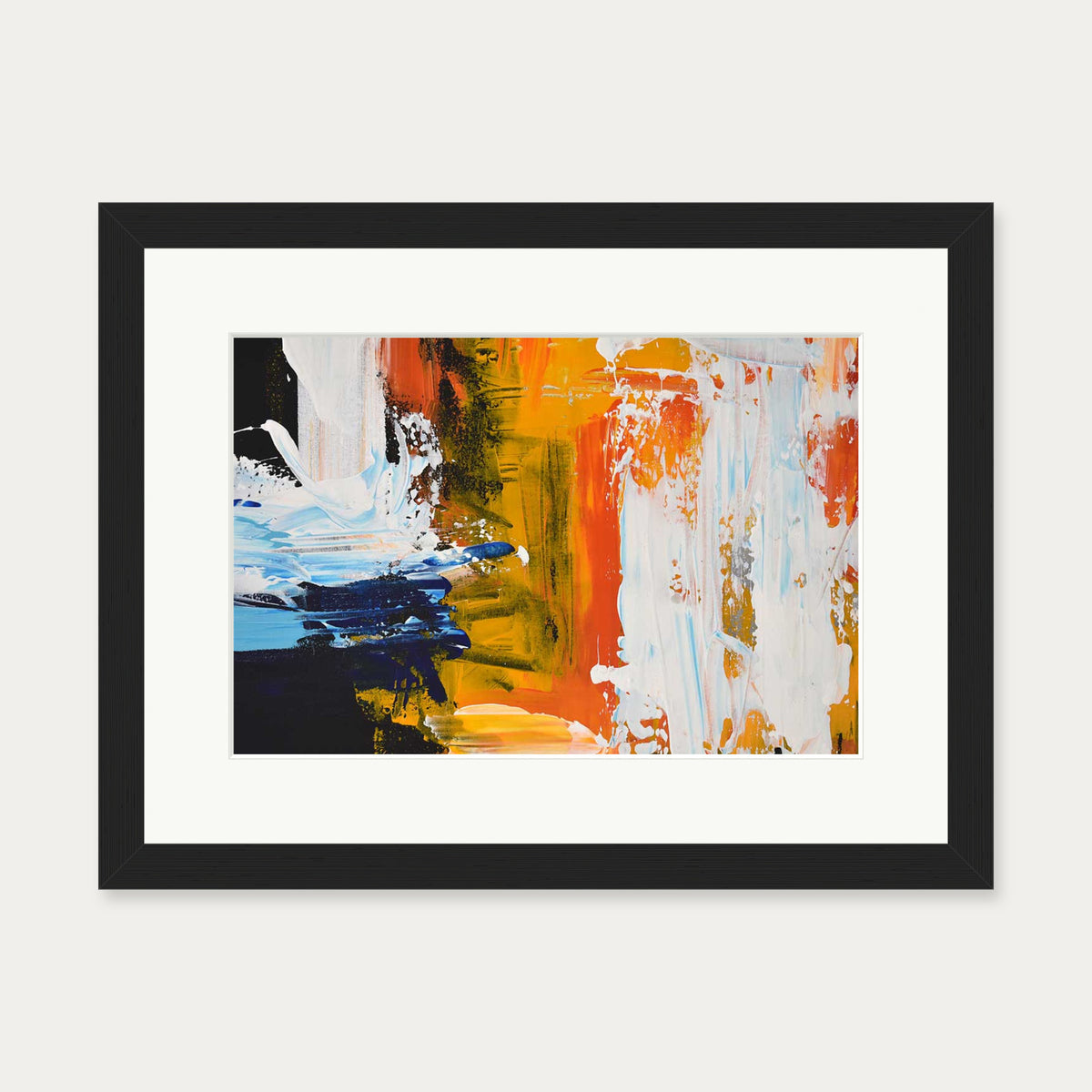 Abstraction 62 Art Print — 30 x 40 cm — Black Frame