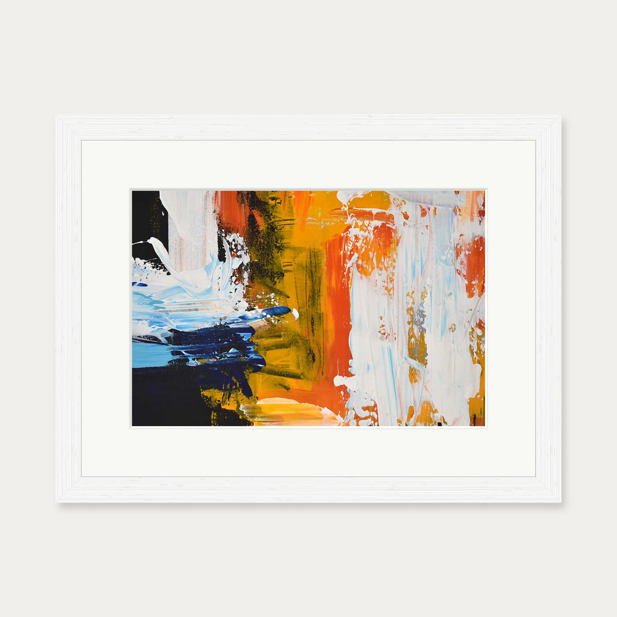 Abstraction 62 Art Print — 30 x 40 cm — White Frame