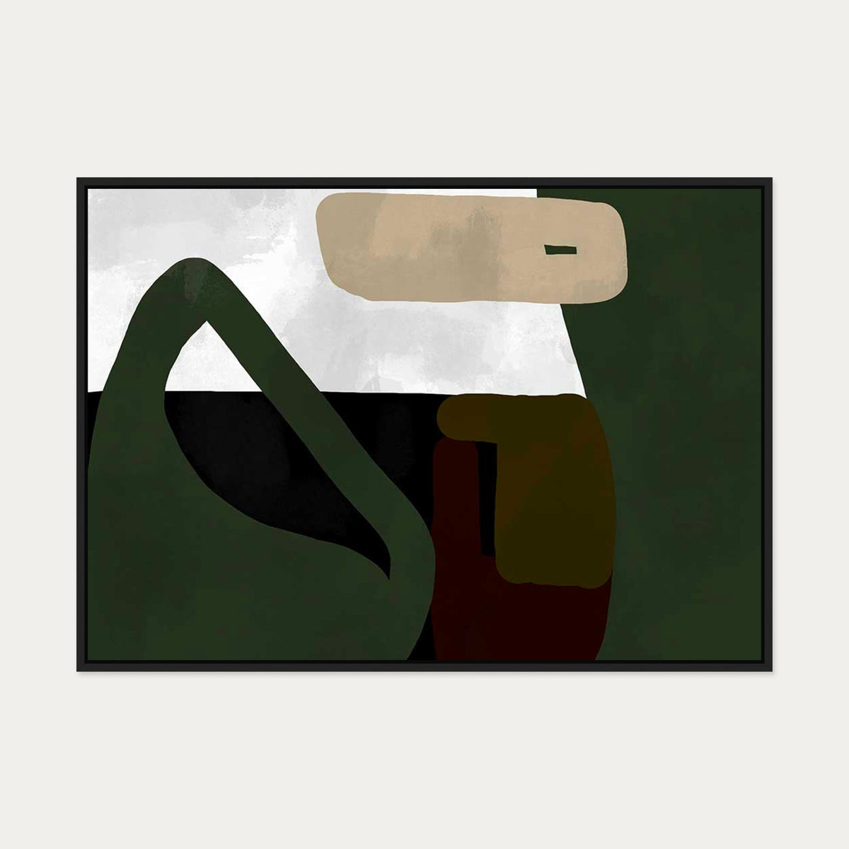 Abstraction III Canvas Art — 70 x 100 cm — Black Frame