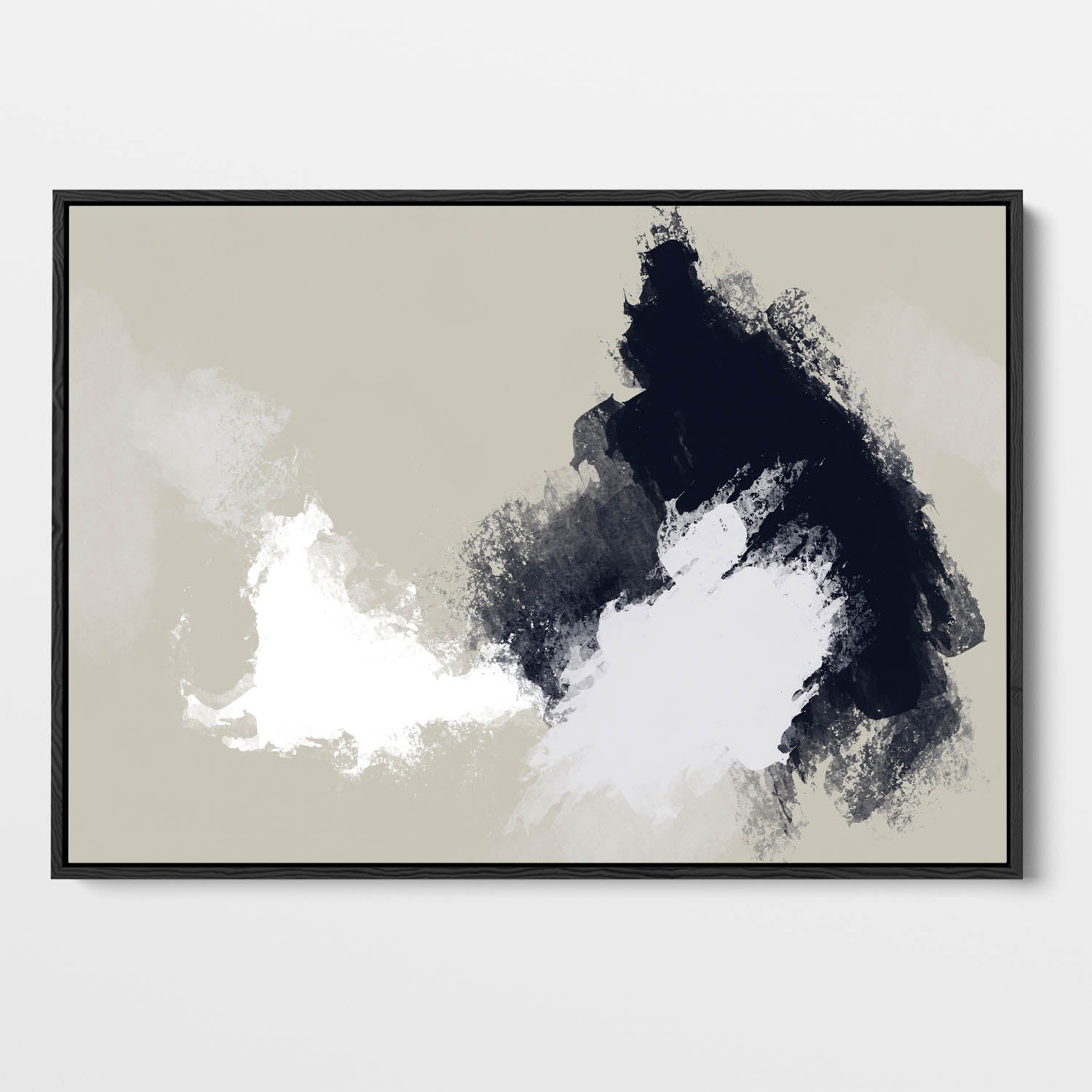 Abstract Landscape Framed Canvas-framed-Canvas Prints-Abstract House