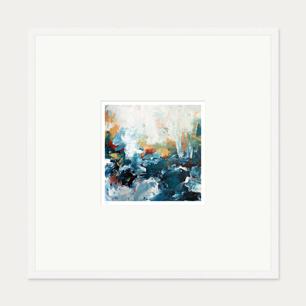 Afterglow II Limited Edition Print — 70 x 70 cm — White Frame