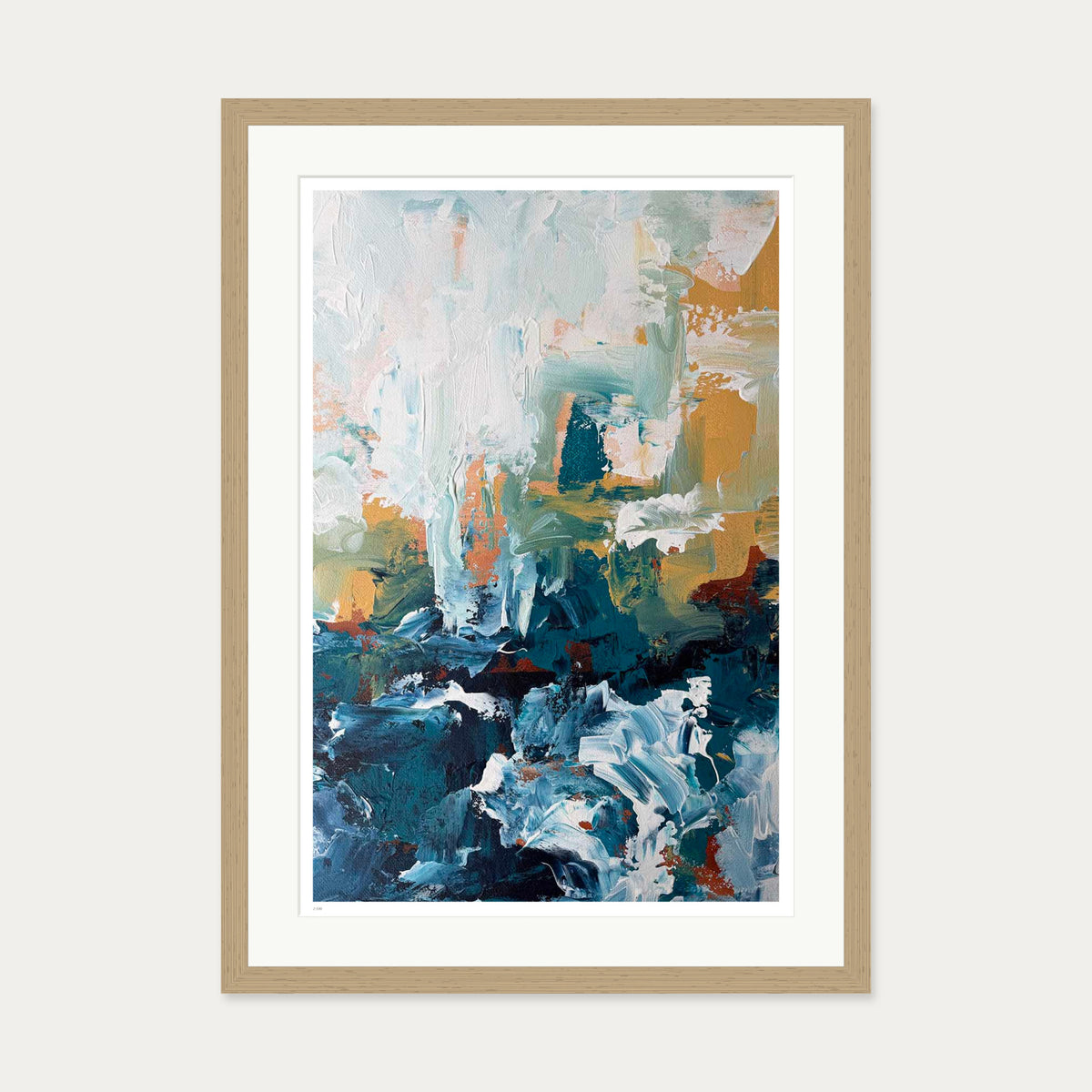 Afterglow III Limited Edition Print — 50 x 70 cm — Oak Frame