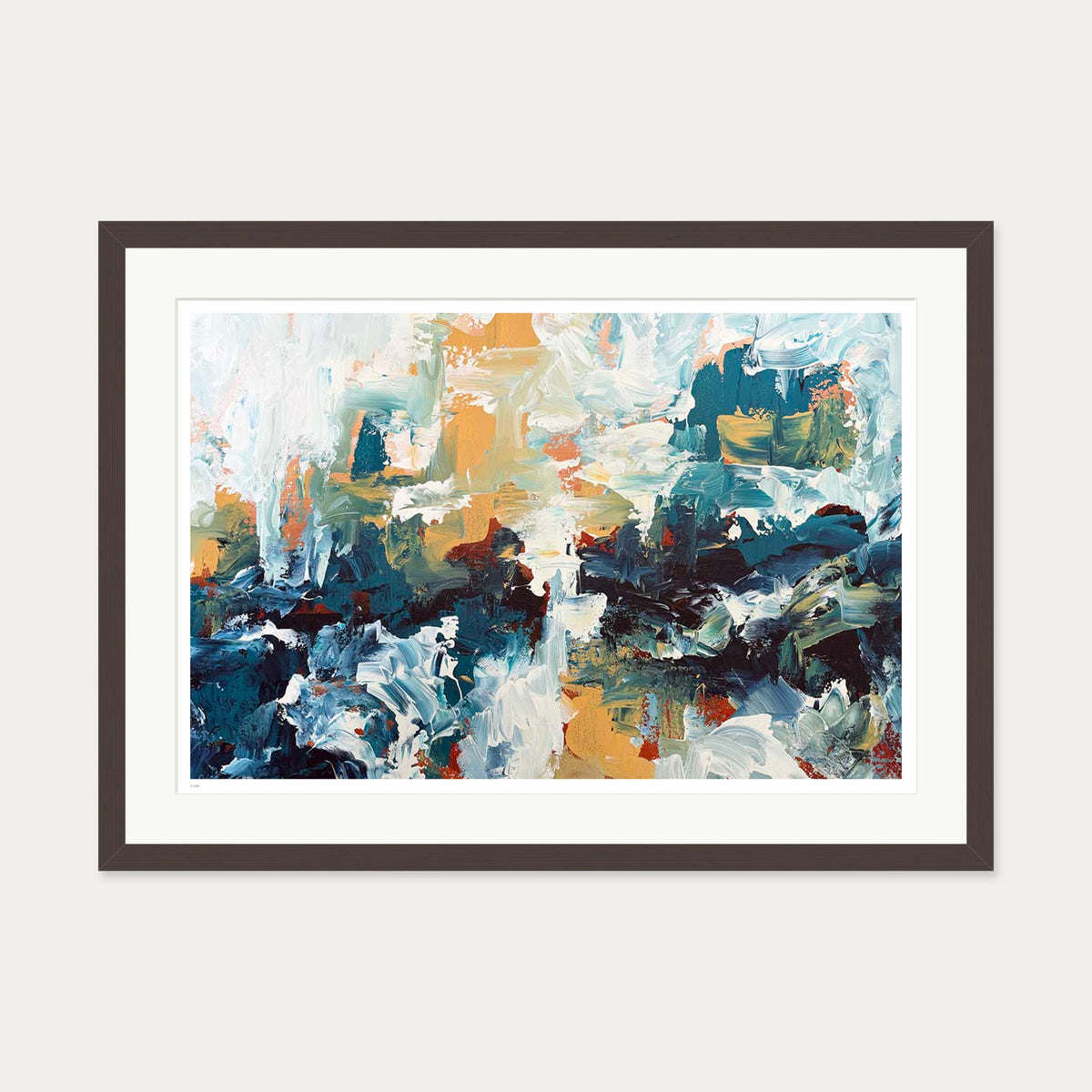 Afterglow Limited Edition Print — 50 x 70 cm — Brown Frame
