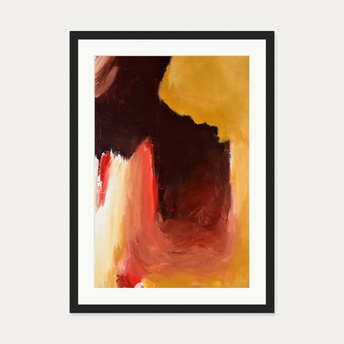 Abstract 392 Art Print — 50 x 70 cm — Black Frame