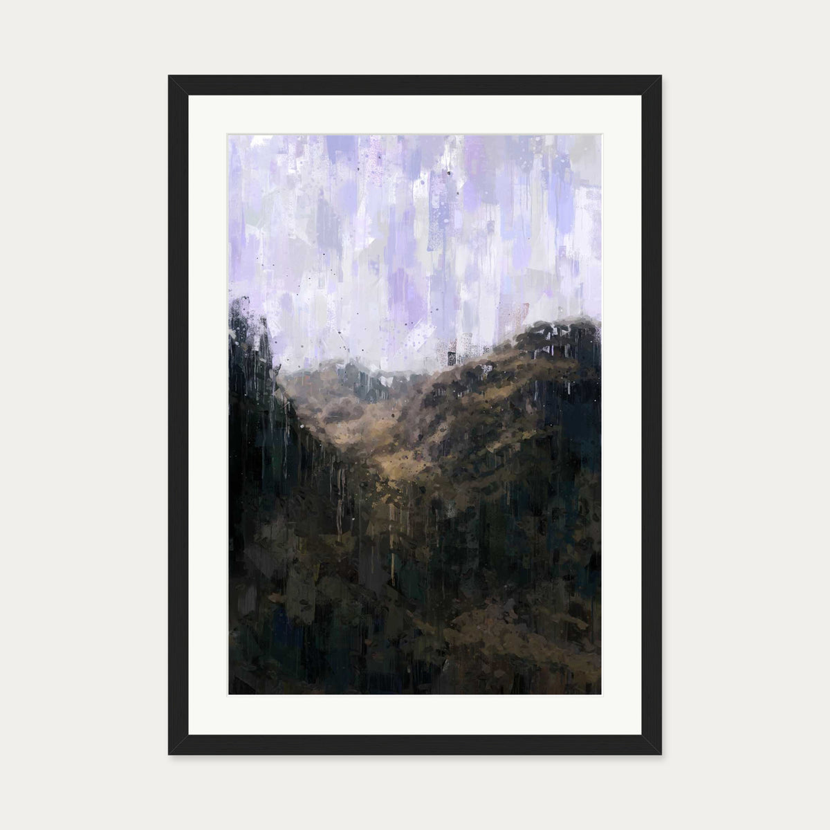 Forest Landscape Art Print — 50 x 70 cm — Black Frame