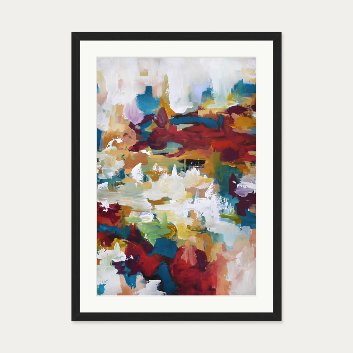Abstract 412 Art Print — 50 x 70 cm — Black Frame