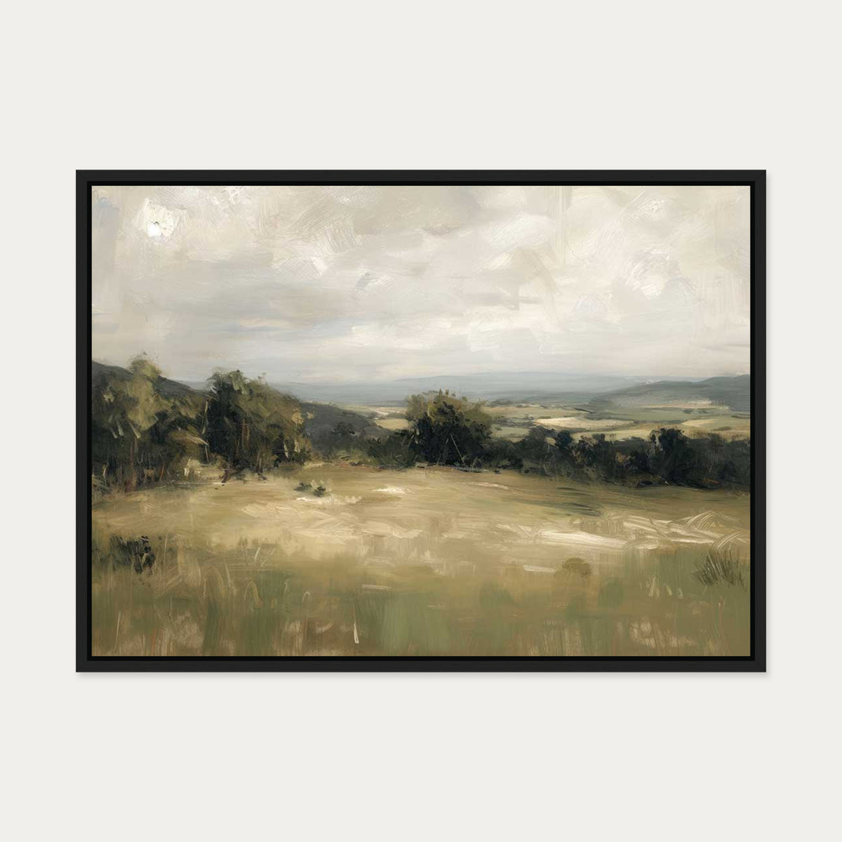 Distant Horizons Canvas Art — 50 x 70 cm — Black Frame
